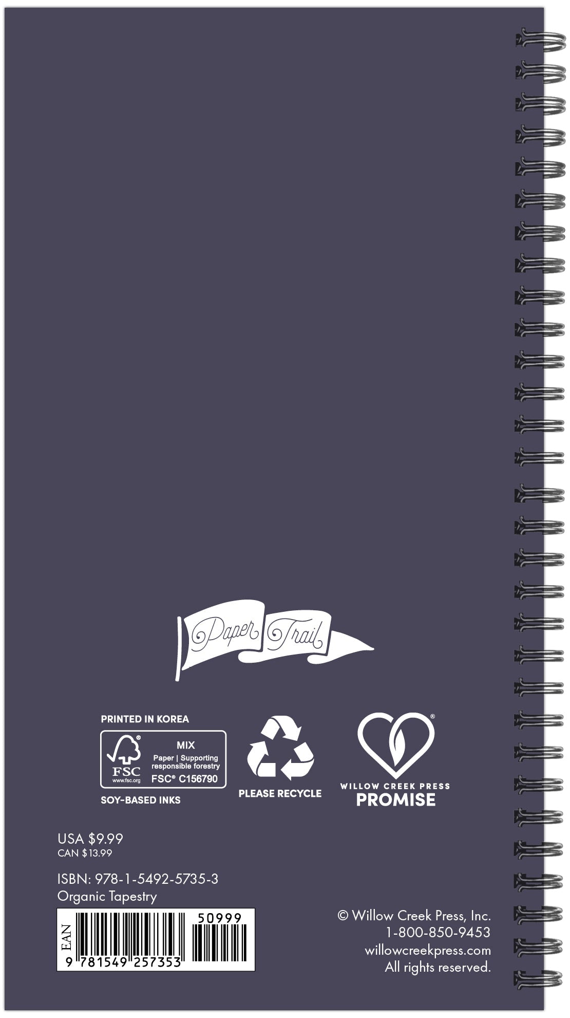 2026 Organic Tapestry - Weekly & Monthly Pocket Diary/Planner
