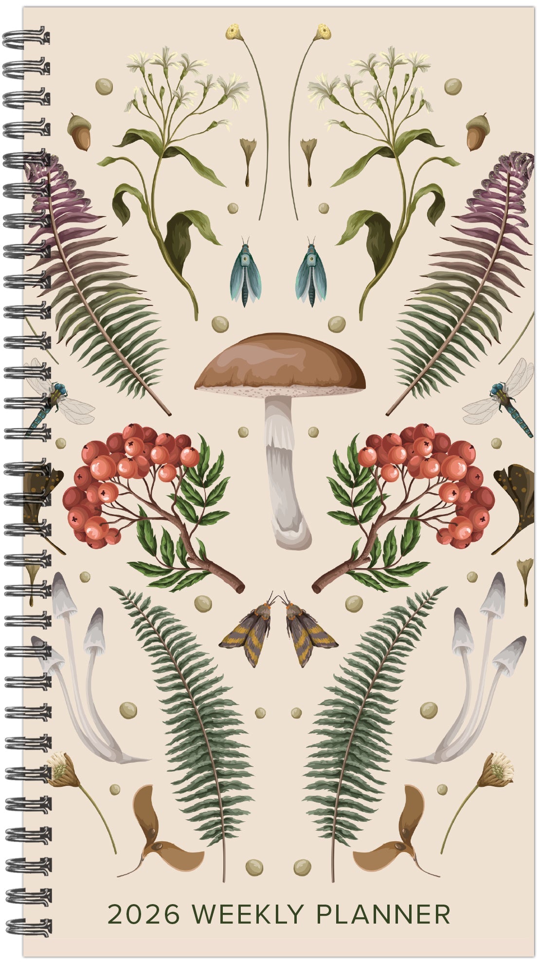 2026 Woodland Mushroom - Weekly & Monthly Pocket Diary/Planner