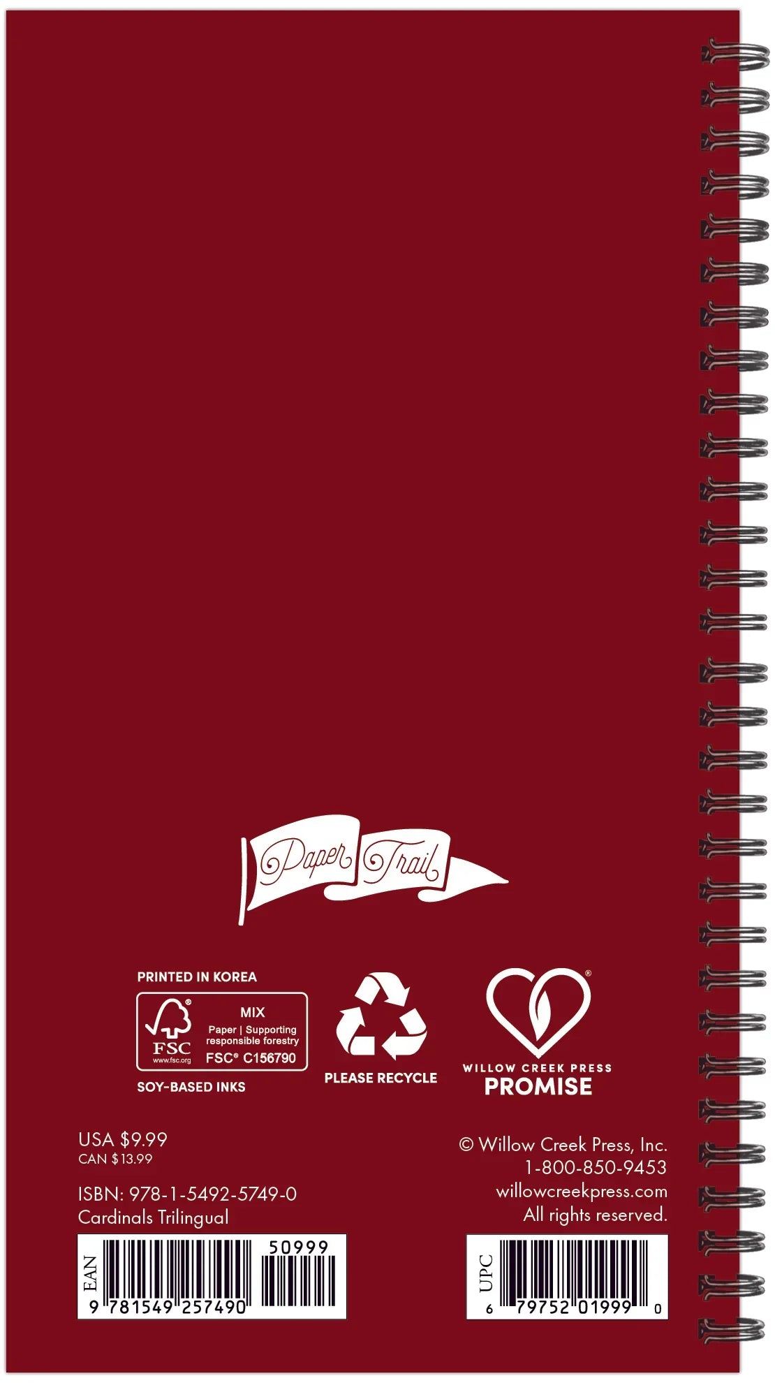 2026 Cardinals - Weekly & Monthly Pocket Diary/Planner