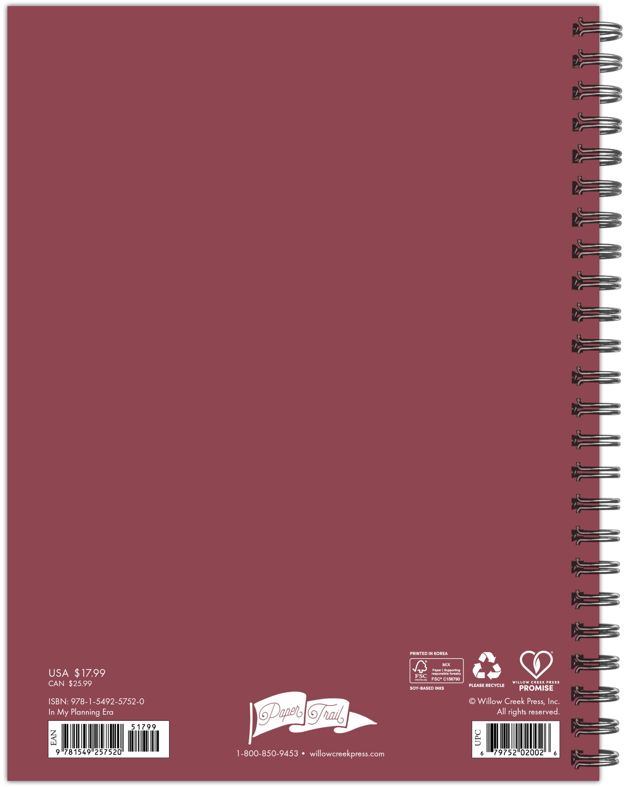 2026 In My Planning Era - Monthly & Weekly Diary/Planner