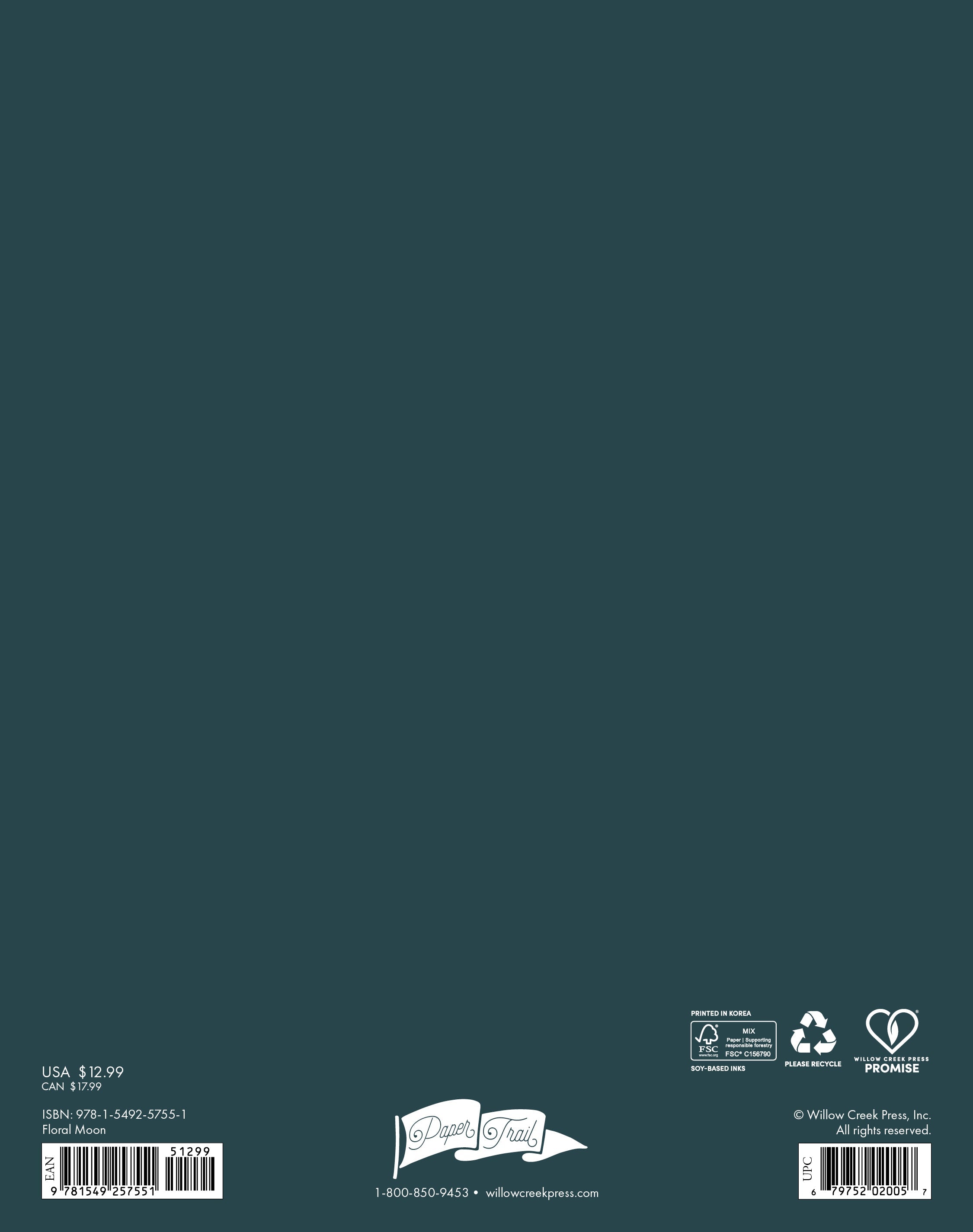 2026 Floral Moon - Monthly Diary/Planner