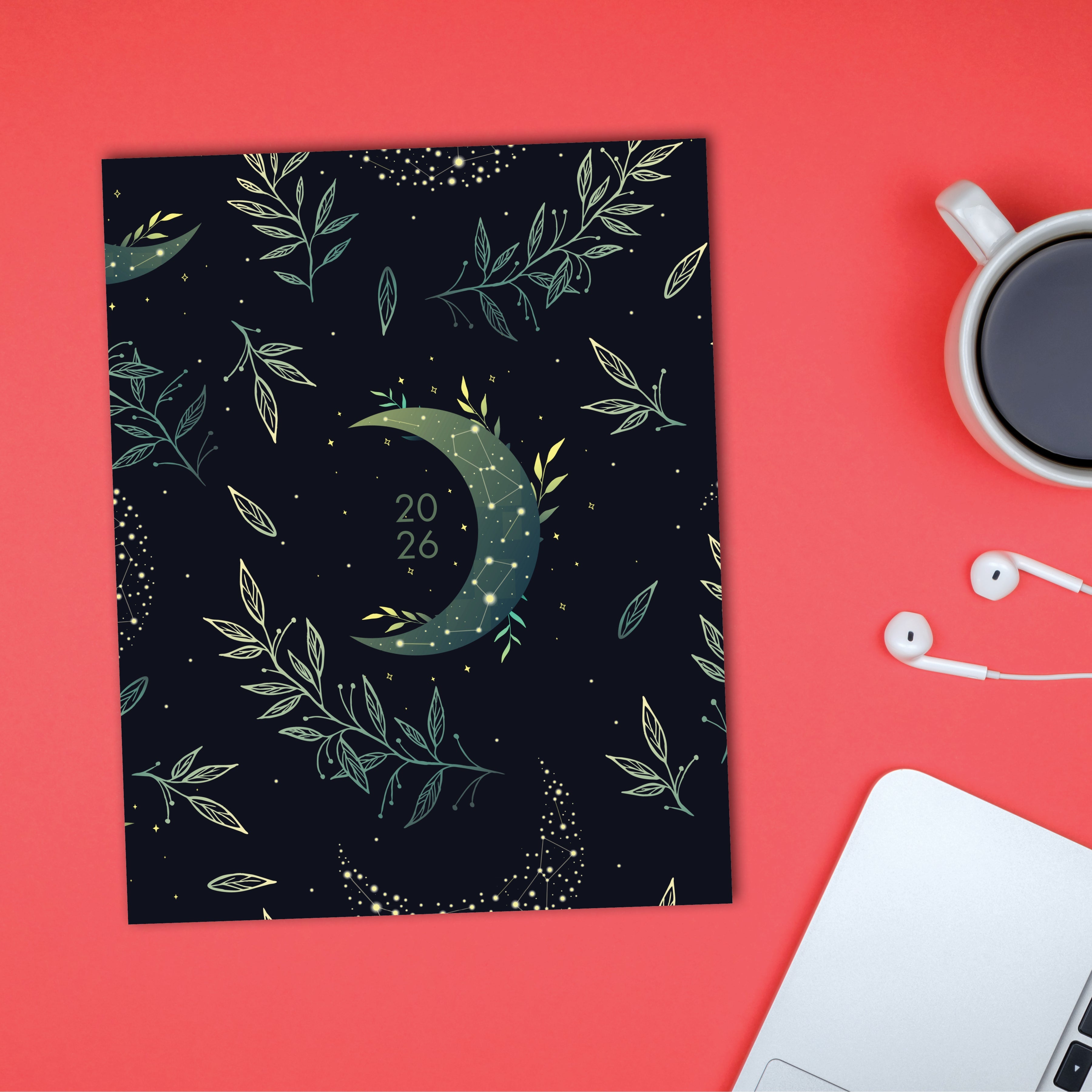 2026 Floral Moon - Monthly Diary/Planner