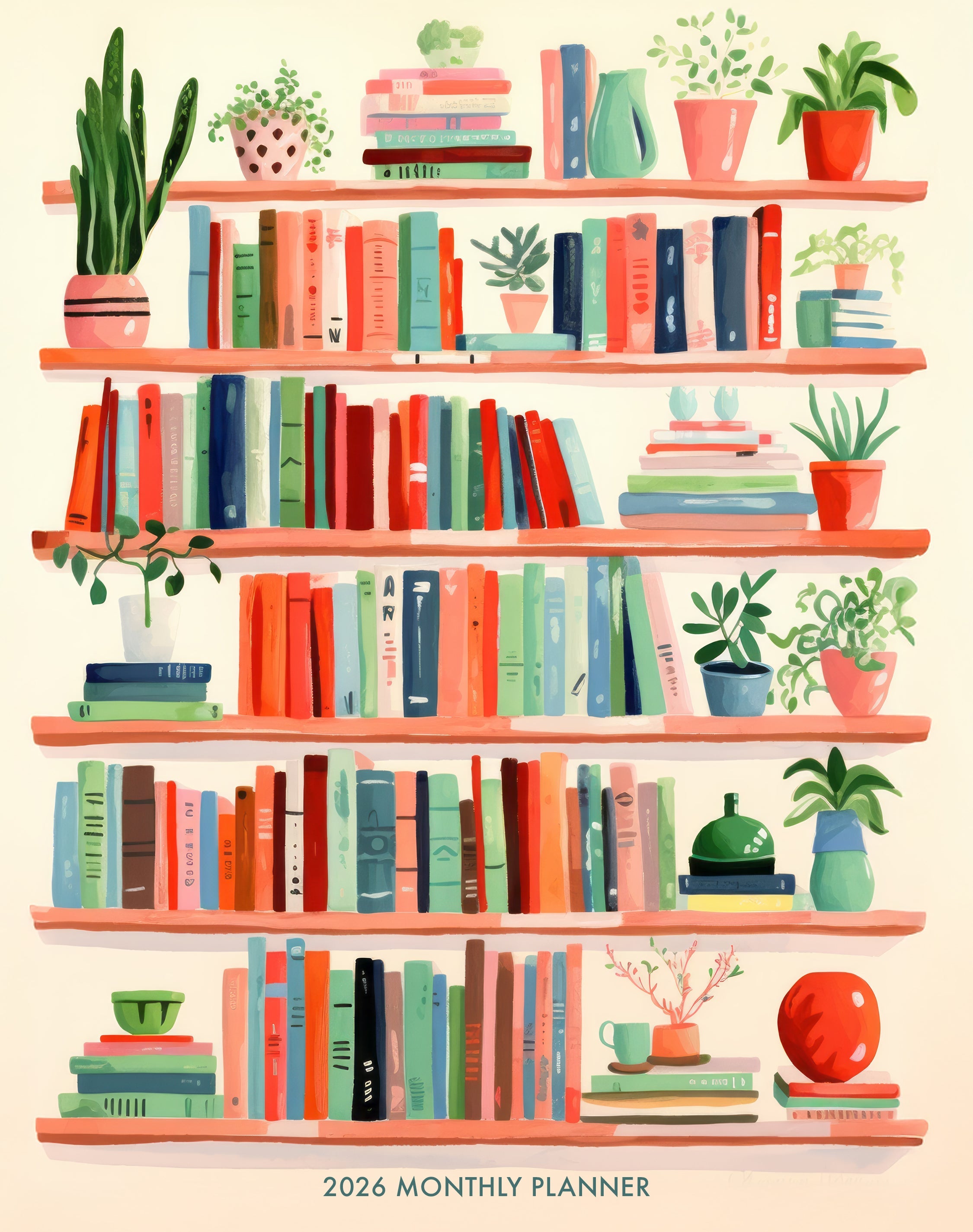 2026 Boho Books - Monthly Diary/Planner