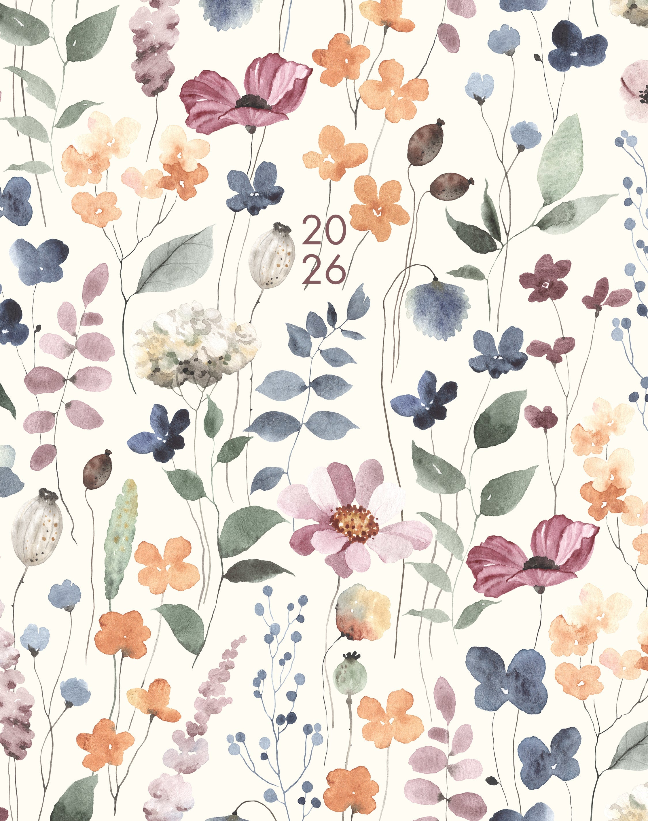 2026 Garden Botanical - Monthly Diary/Planner