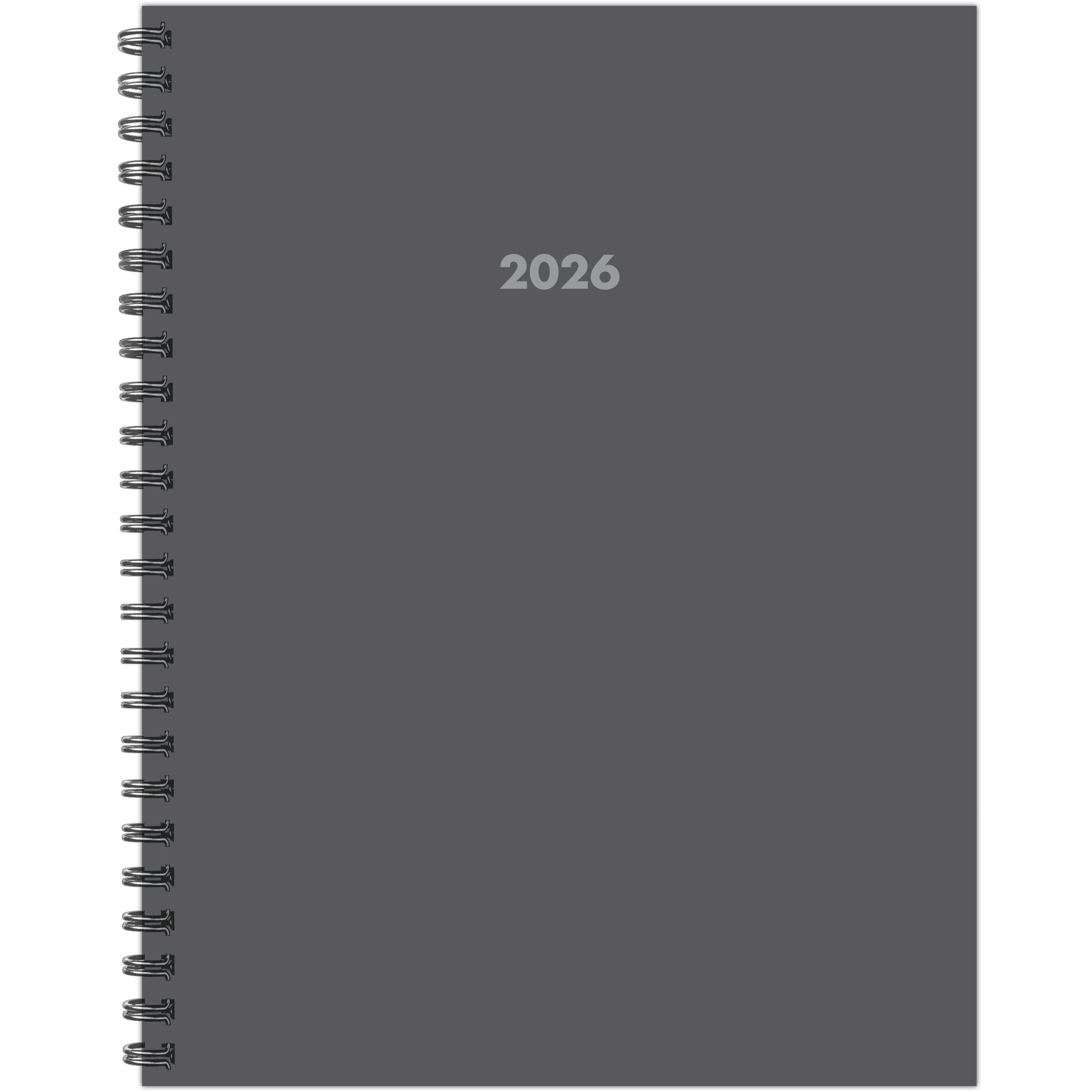2026 Basic Gray - Monthly & Weekly Diary/Planner