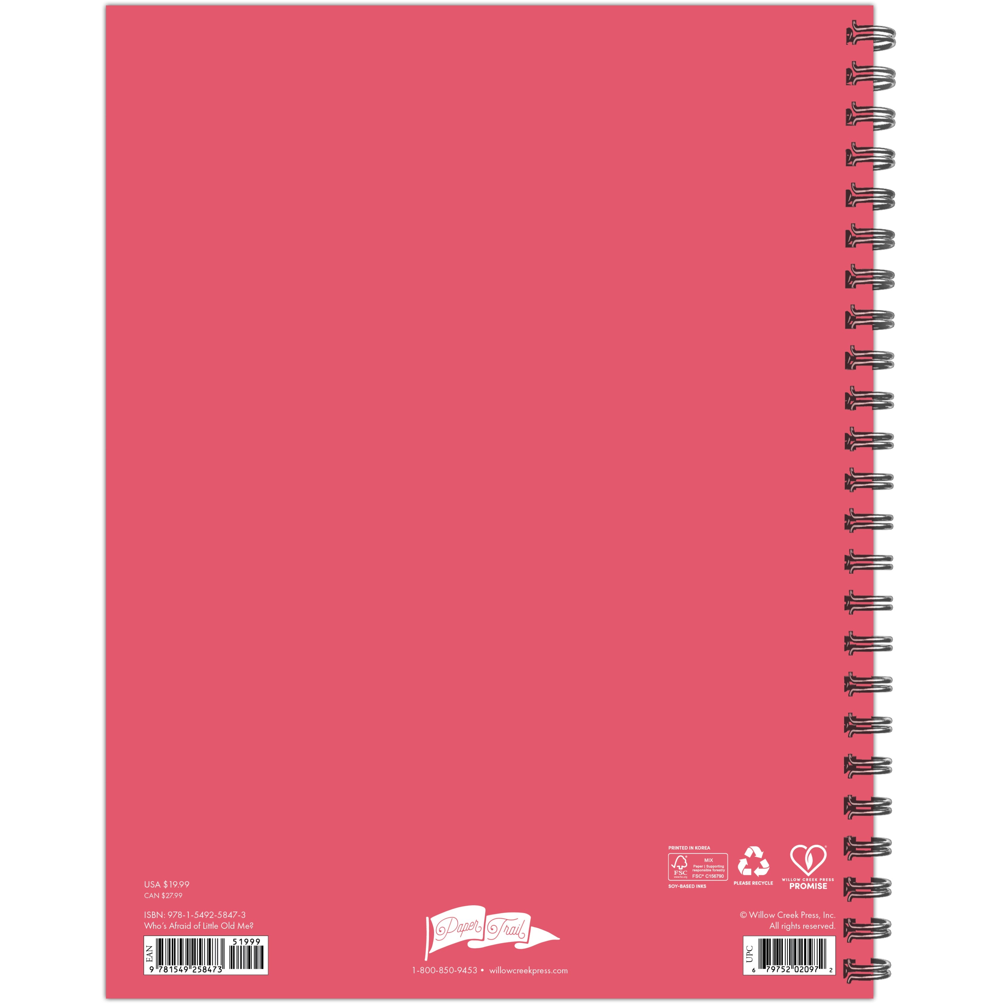 2026 Who's Afraid of Little Old Me? - Monthly & Weekly Diary/Planner