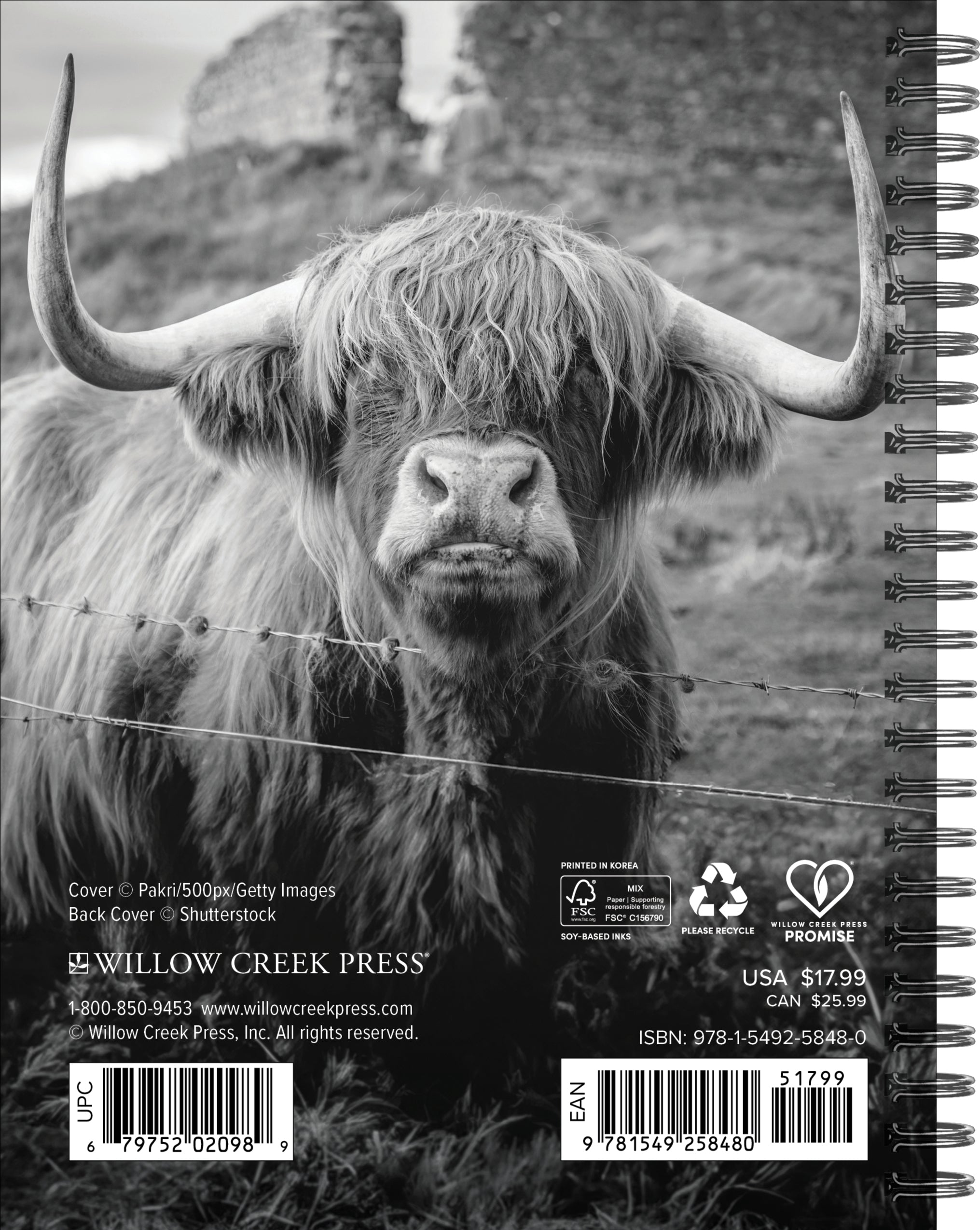 2026 Highland Cows - Weekly Diary/Planner