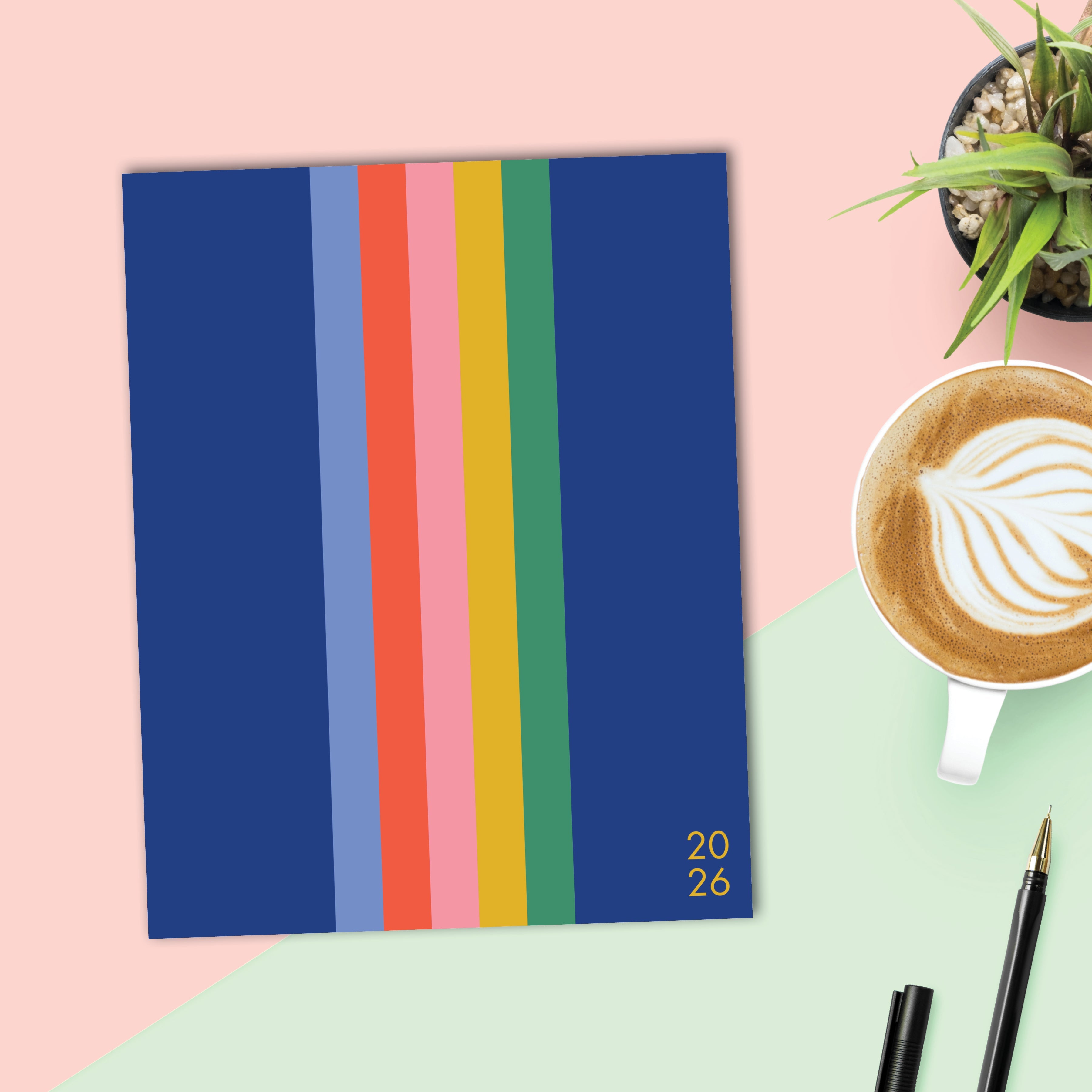 2026 Bold Stripe - Monthly Diary/Planner