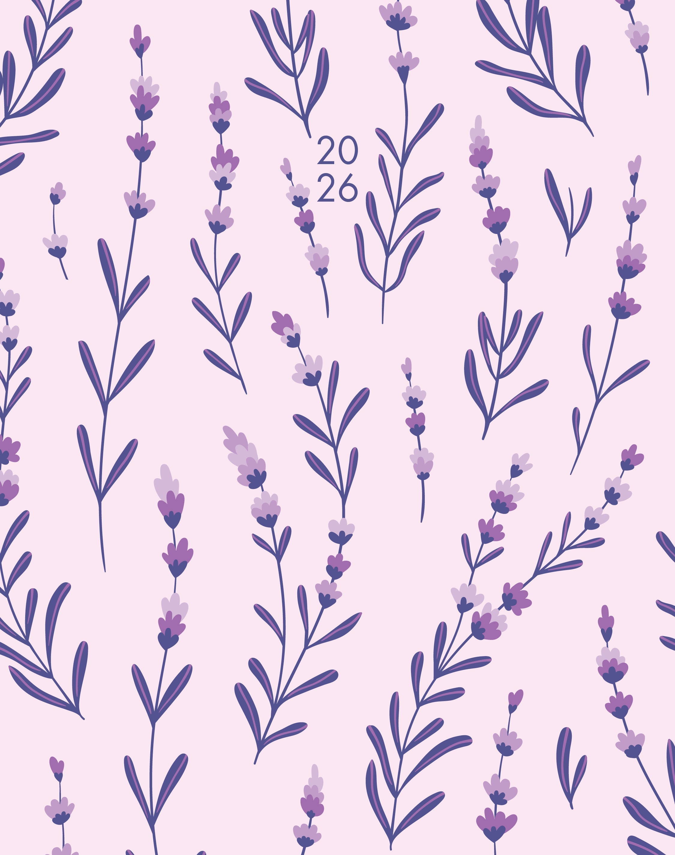 2026 Modern Floral - Monthly Diary/Planner