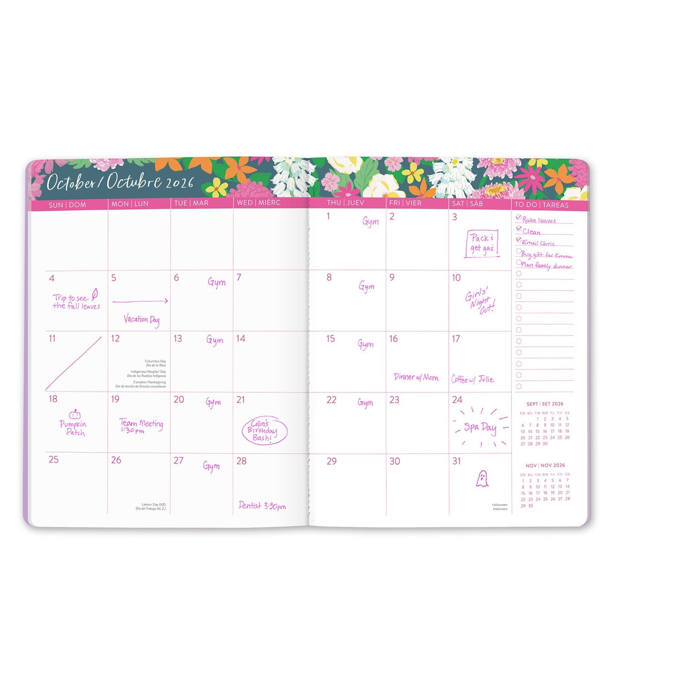 2026 Secret Garden - Just Right 17-Month Monthly Diary/Planner