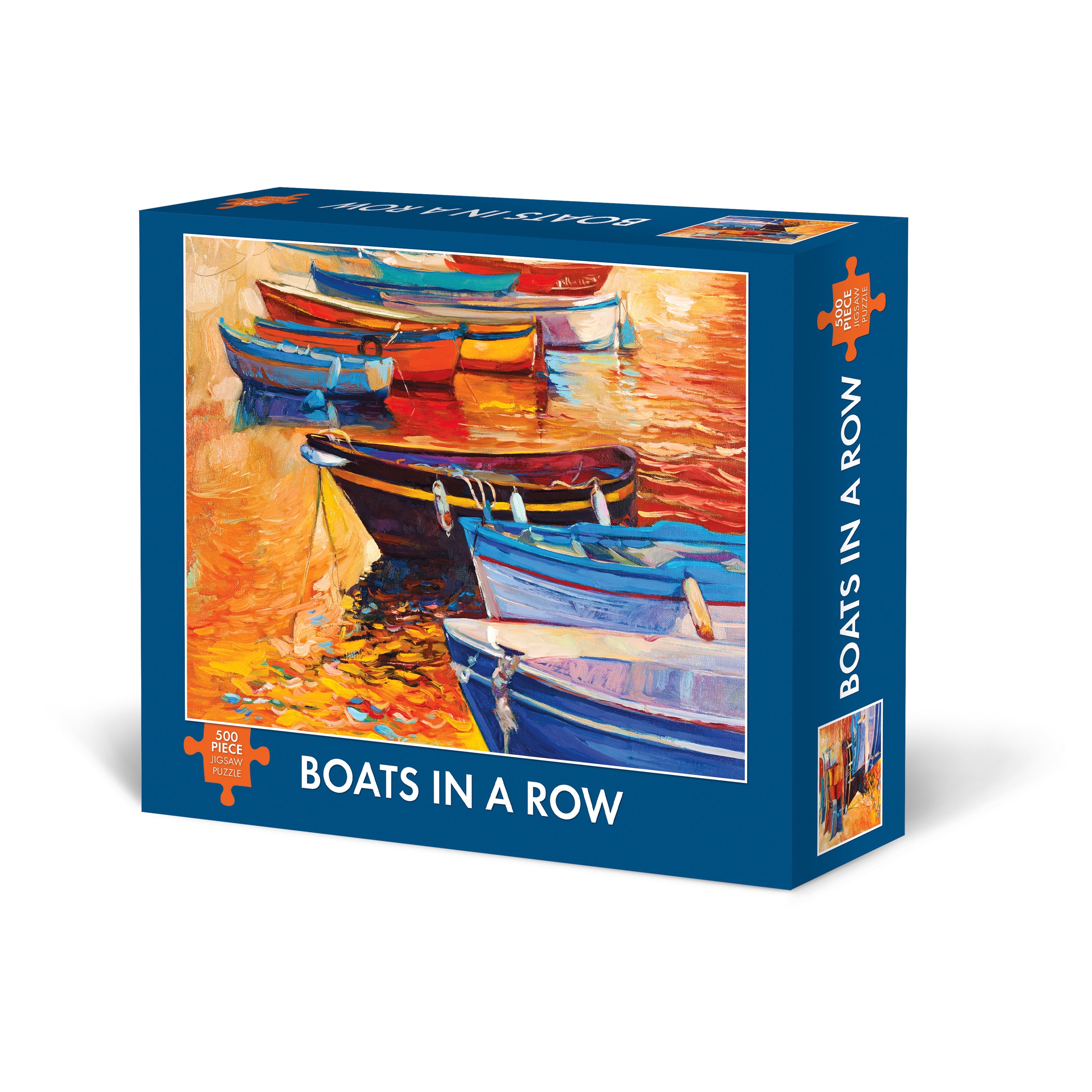 Boats in a Row 500 Piece - Jigsaw Puzzle