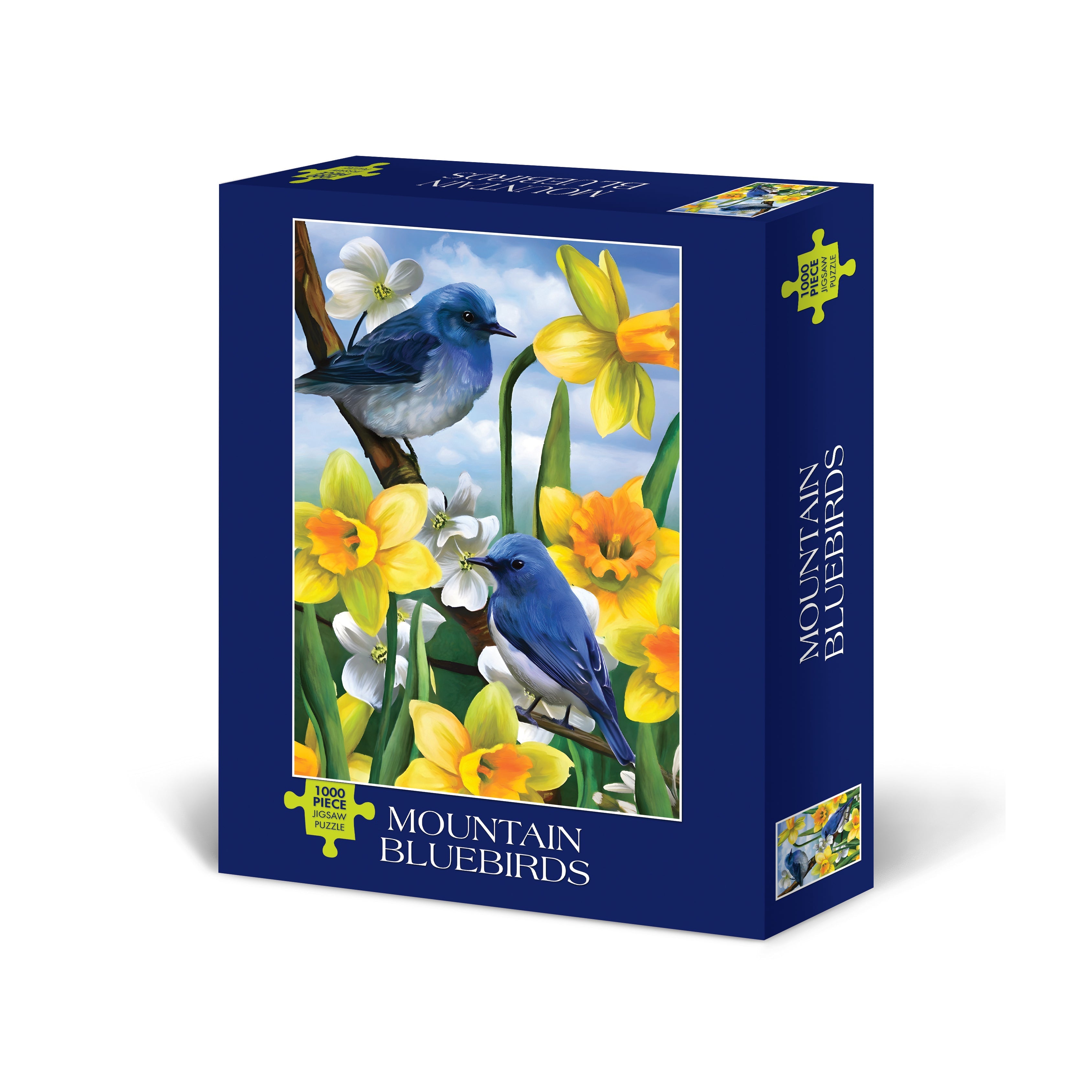 Mountain Bluebirds 1000 Piece - Jigsaw Puzzle