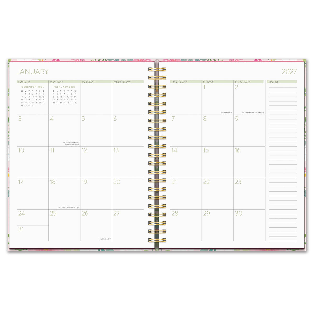 2027 Birds & Blooms Extra-Large Spiral Planner