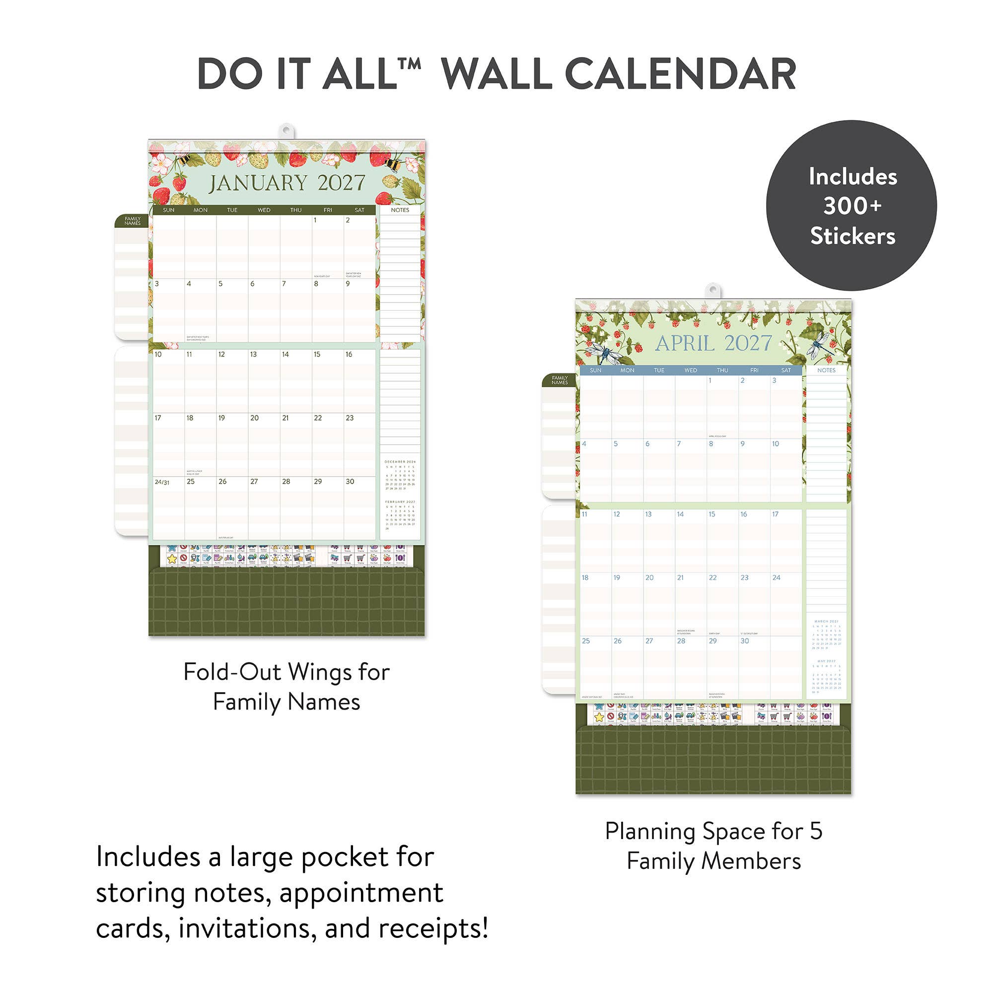 2027 Fruit & Flora Do It All™ Wall Calendar