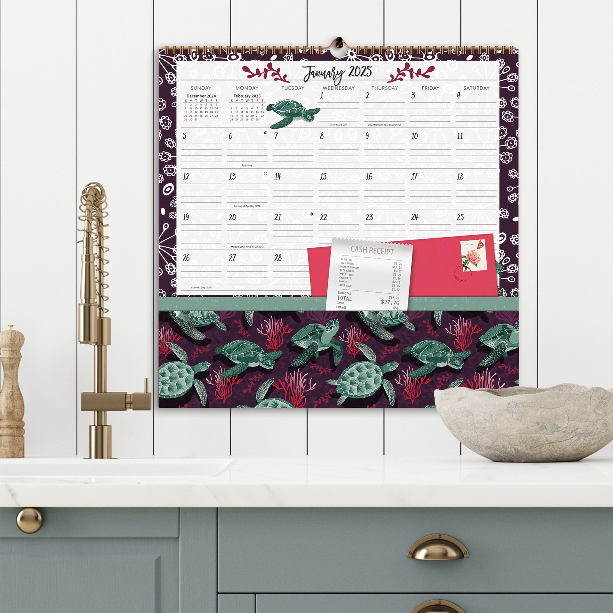 2025 Flora & Fauna - LANG Note Nook Square Wall Calendar