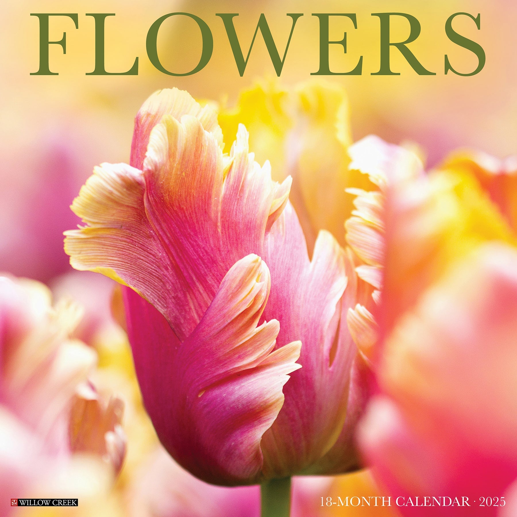 2025 Flowers - Square Wall Calendar