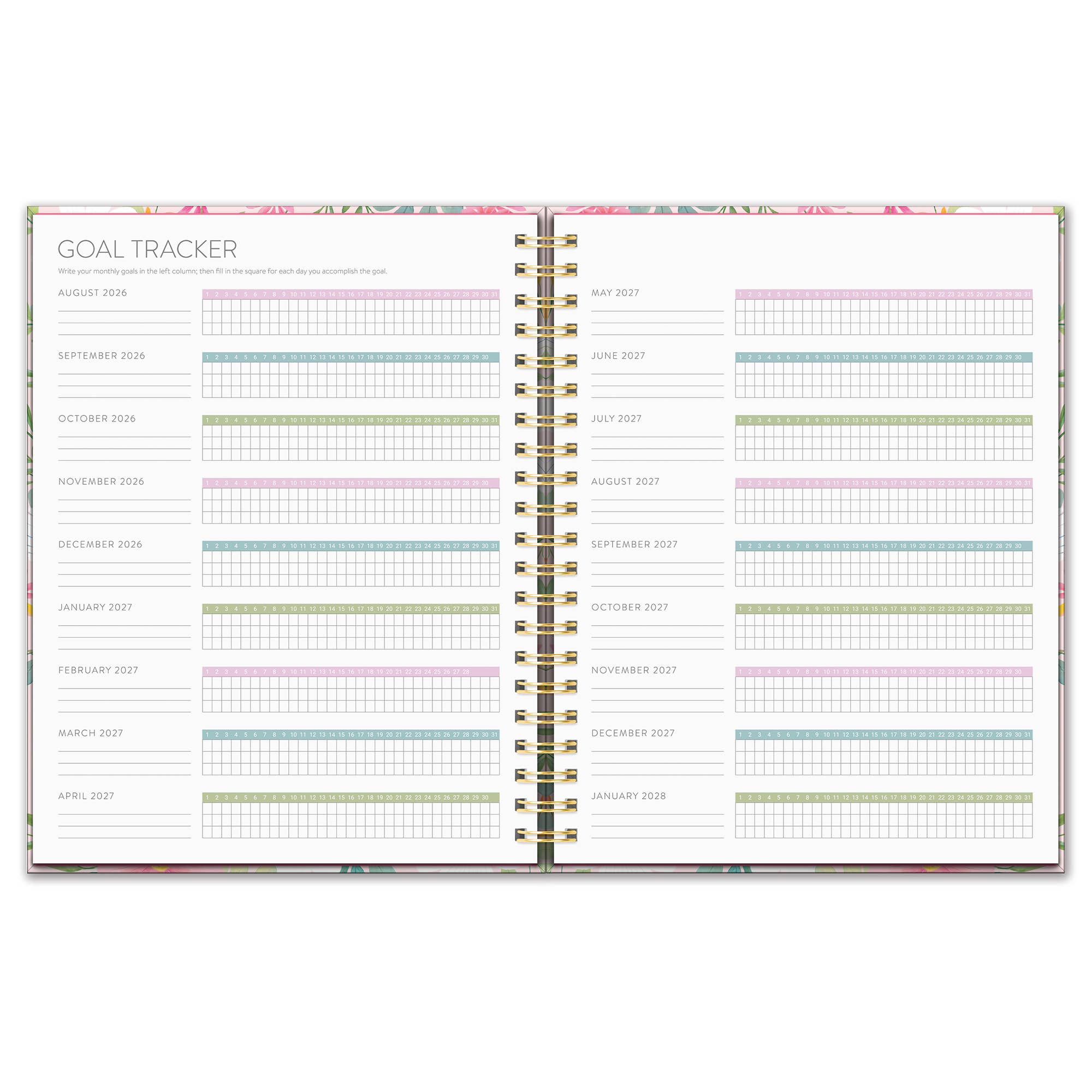 2027 Birds & Blooms Extra-Large Spiral Planner