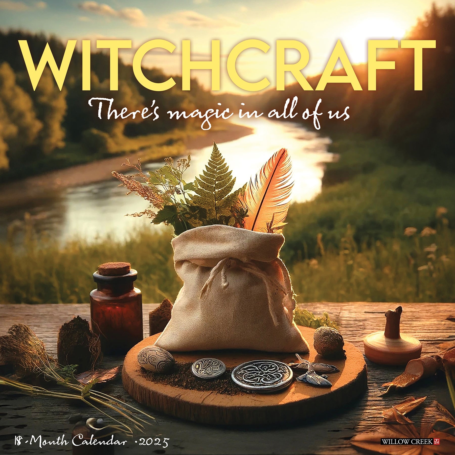 2025 Witchcraft-There's Magic in All of Us - Square Wall Calendar