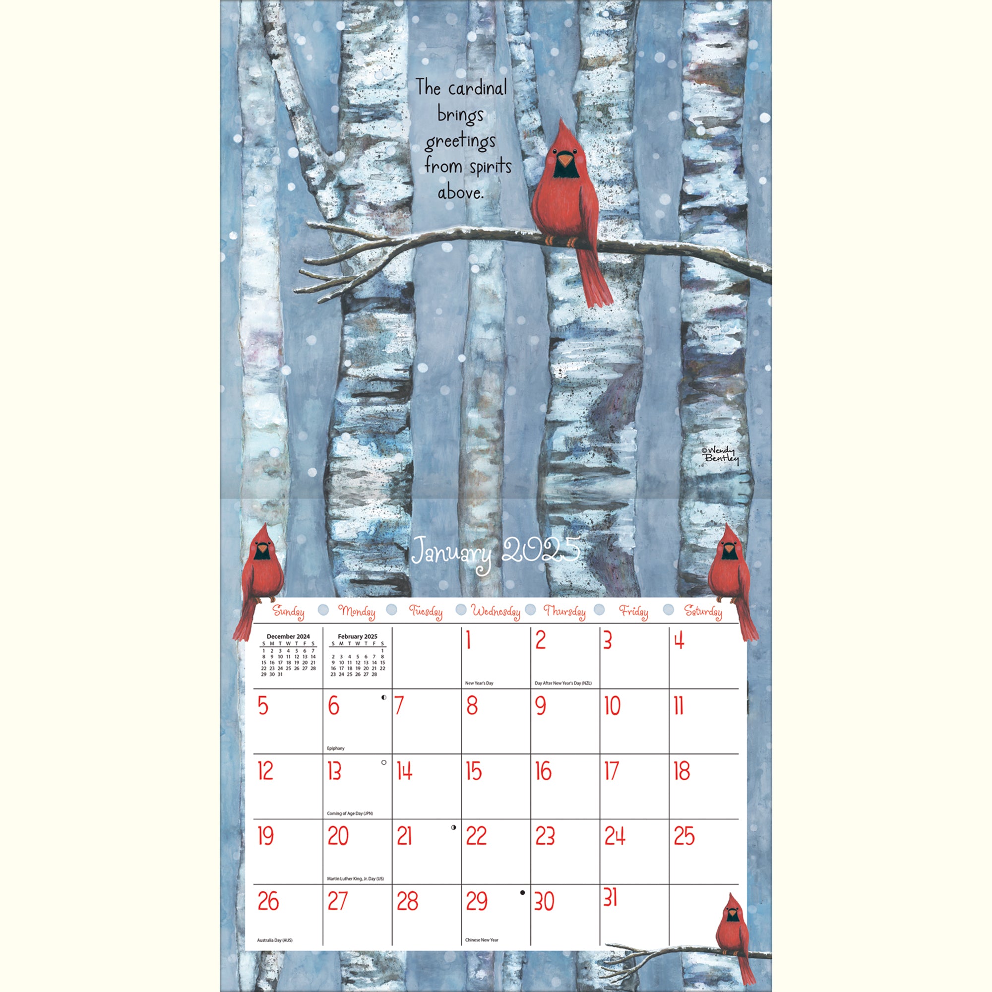 2025 Favorite Things By Wendy Bentley - LANG Deluxe Wall Calendar