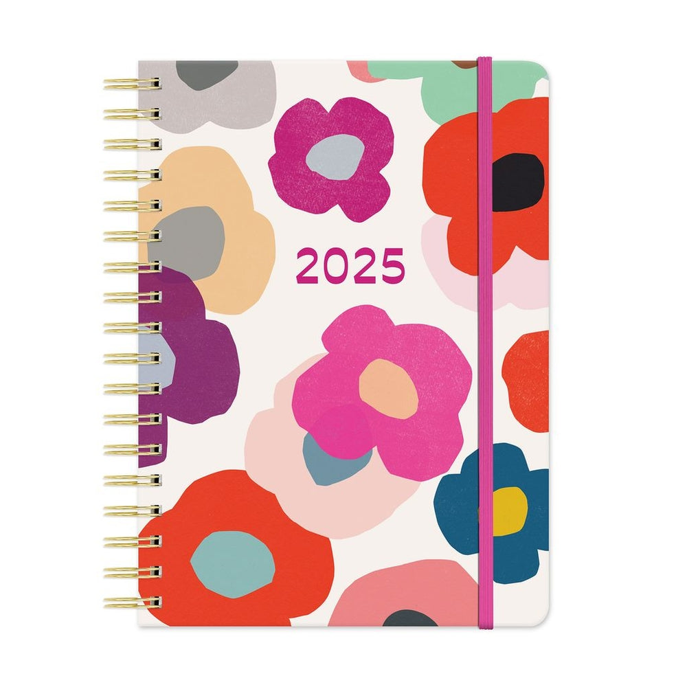 2025 Summer Poppies - Tri-Tab Weekly & Monthly Diary/Planner by Orange Circle Studio
