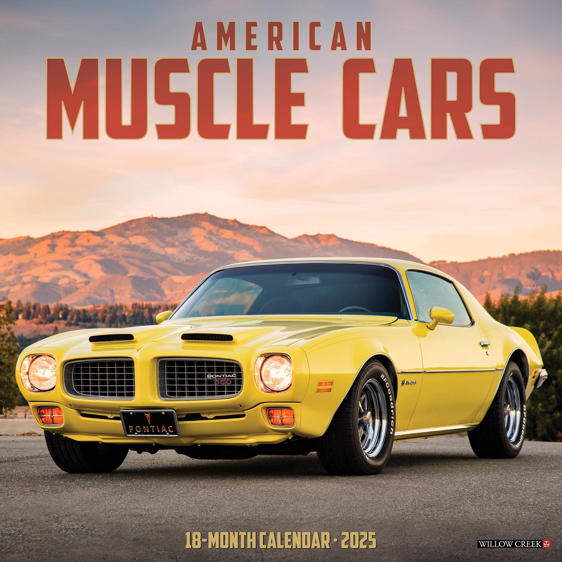 2025 American Muscle Cars - Square Wall Calendar