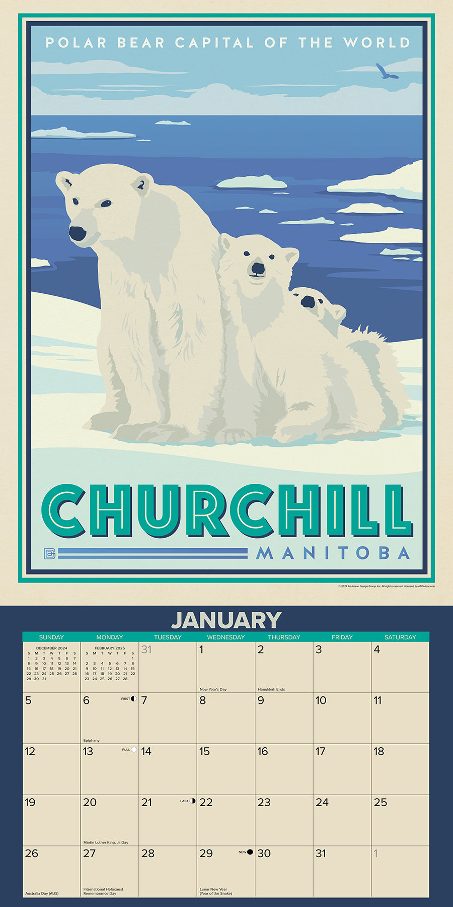 2025 Explore Canada (ADG) - Square Wall Calendar