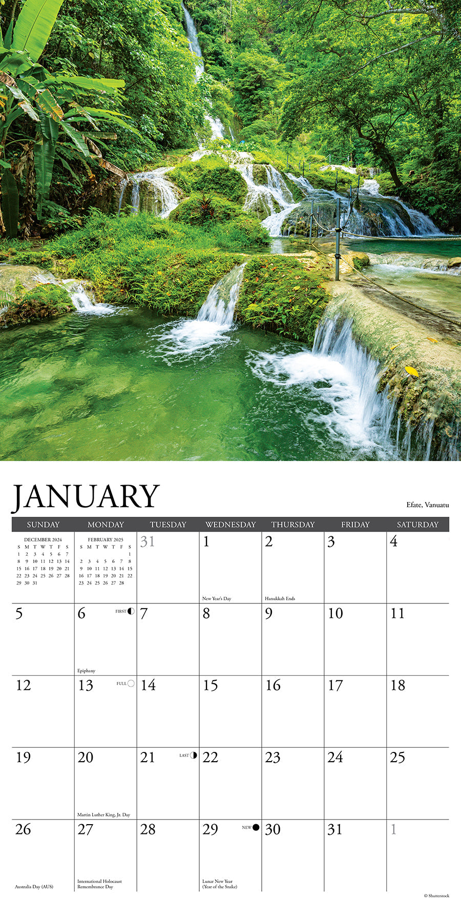 2025 Tropical Islands - Square Wall Calendar