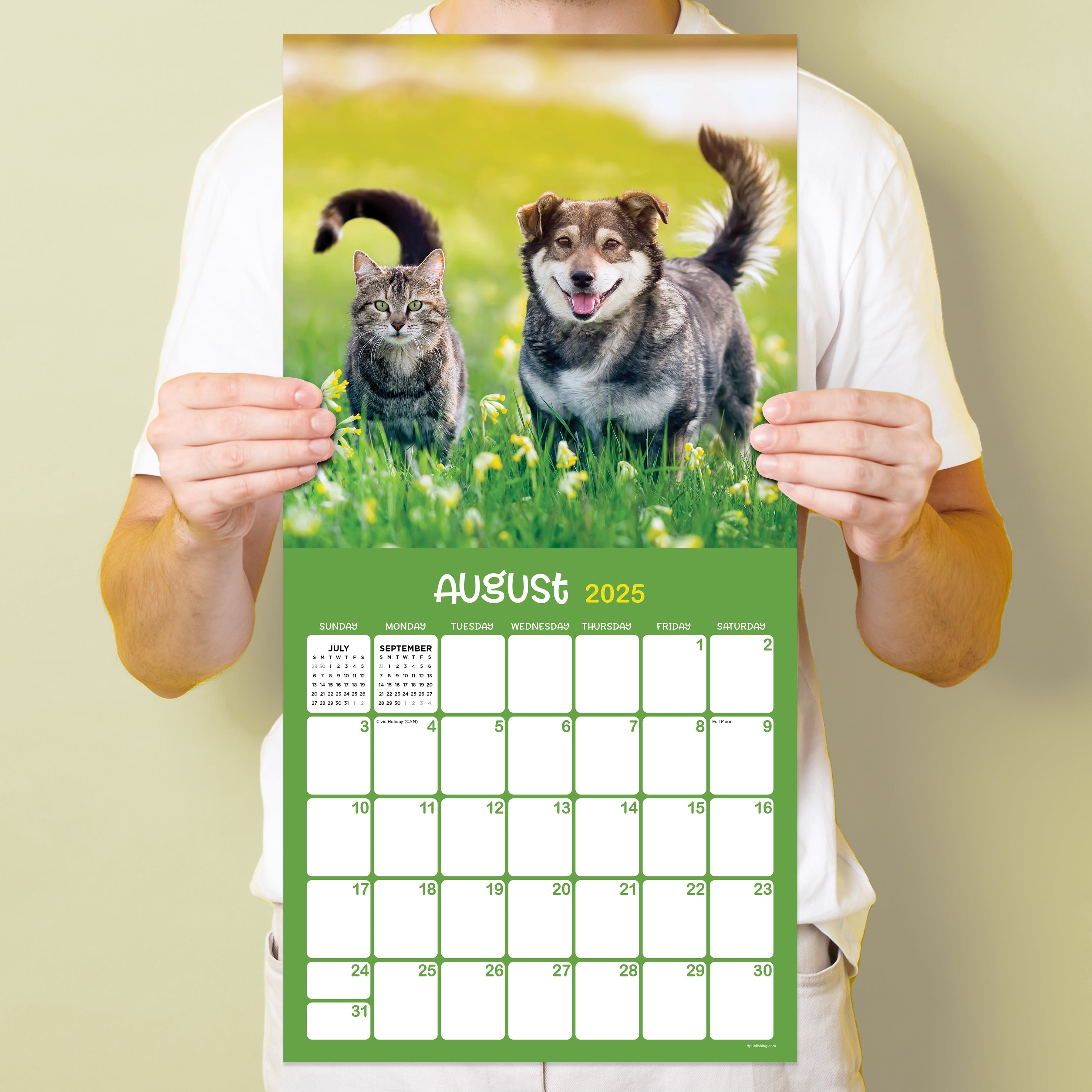 2025 Furry Friends - Square Wall Calendar