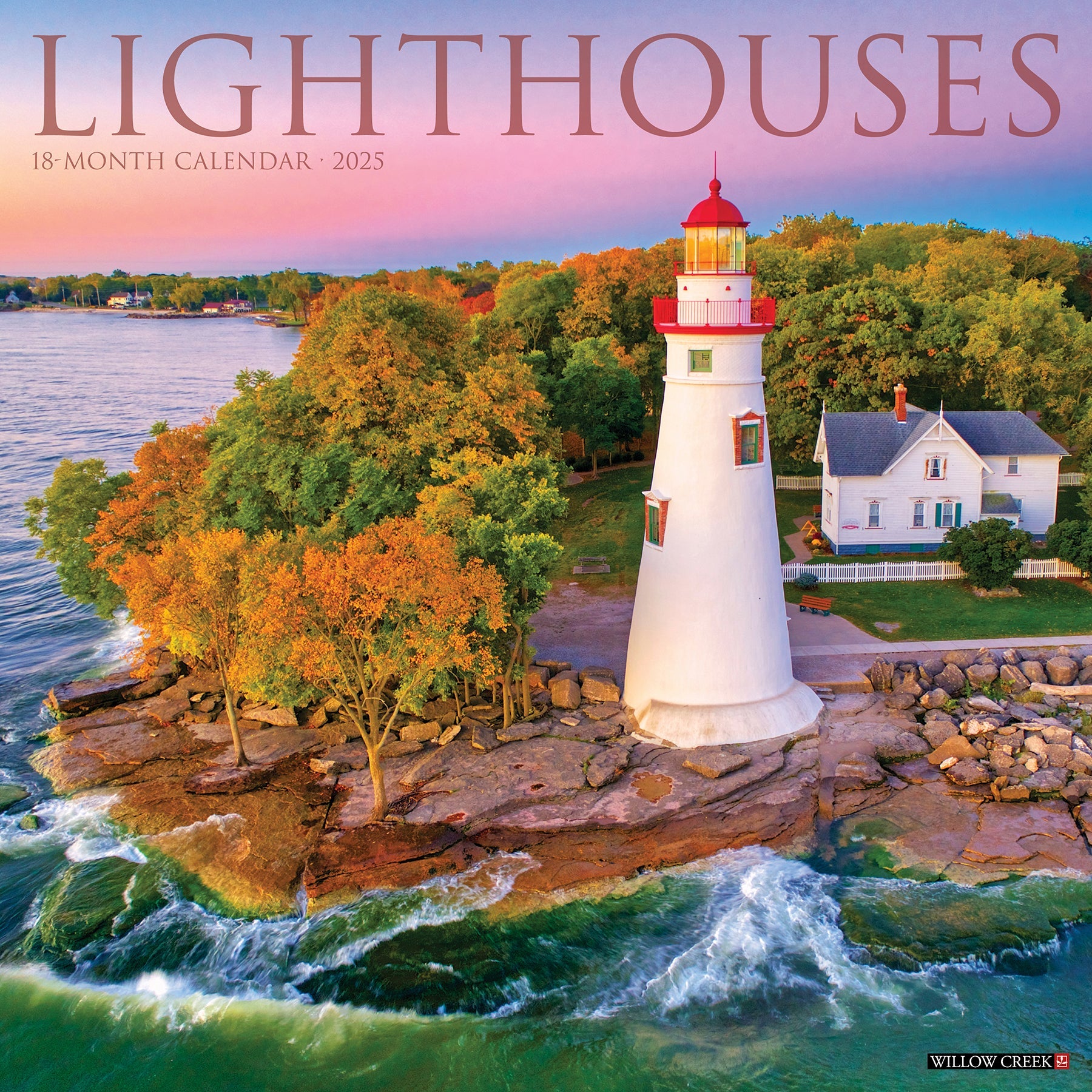 2025 Lighthouses - Square Wall Calendar