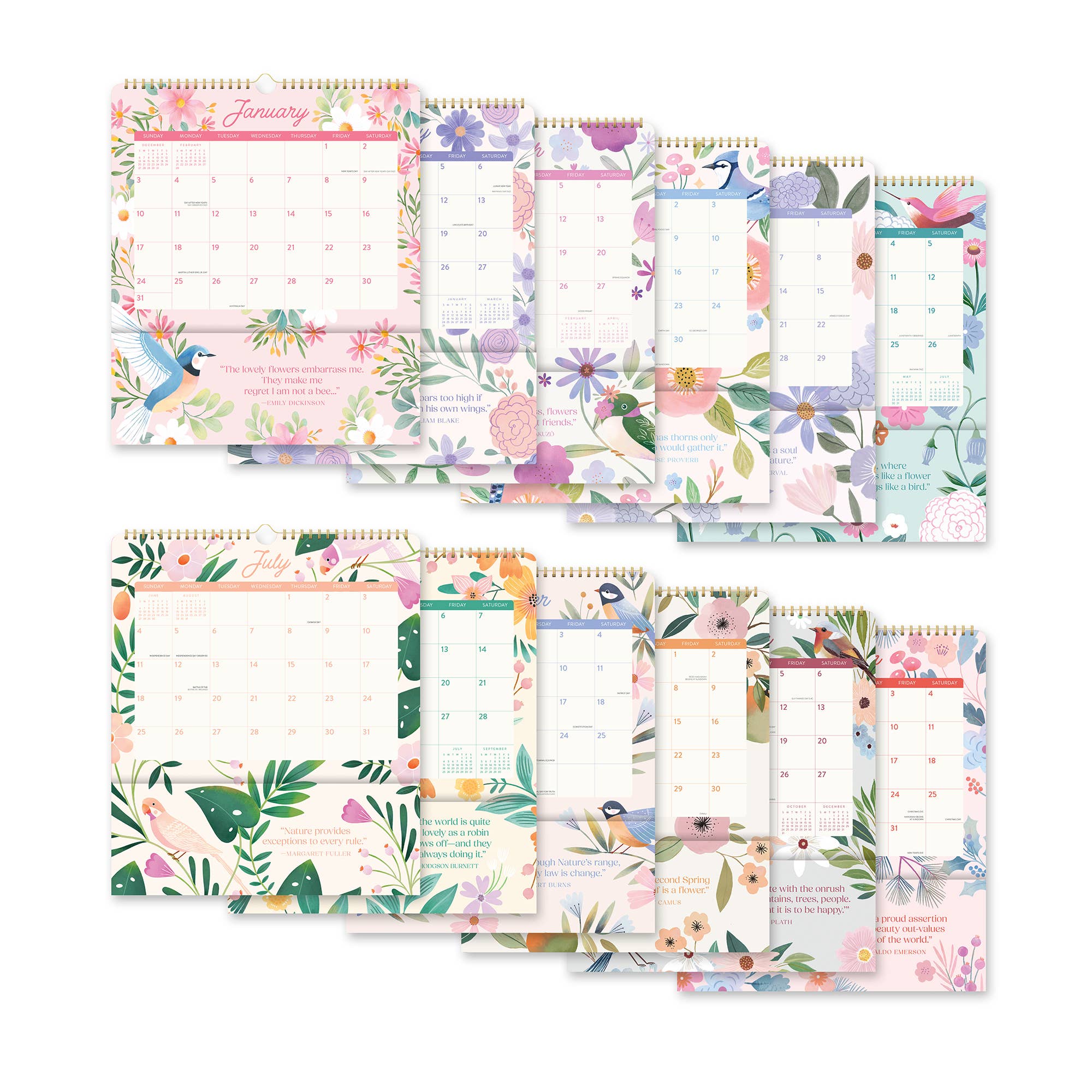 2027 Birds & Blooms Pockets Plus™ Wall Calendar