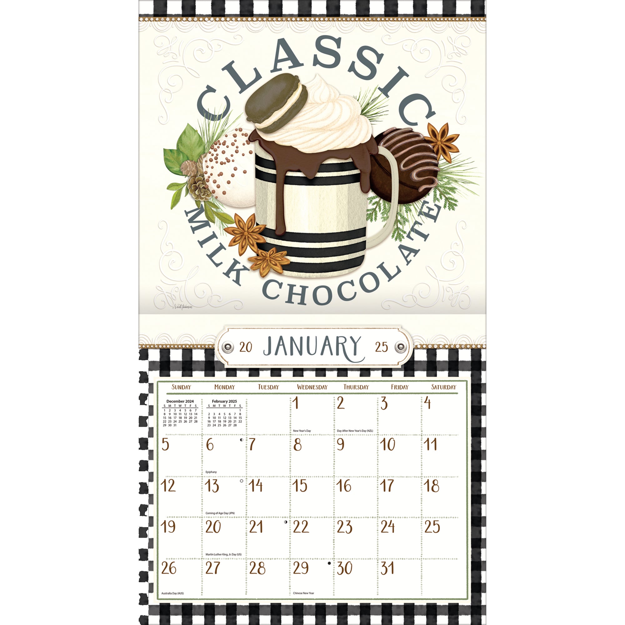 2025 Love To Cook By Nicole Tamarin - LANG Deluxe Wall Calendar