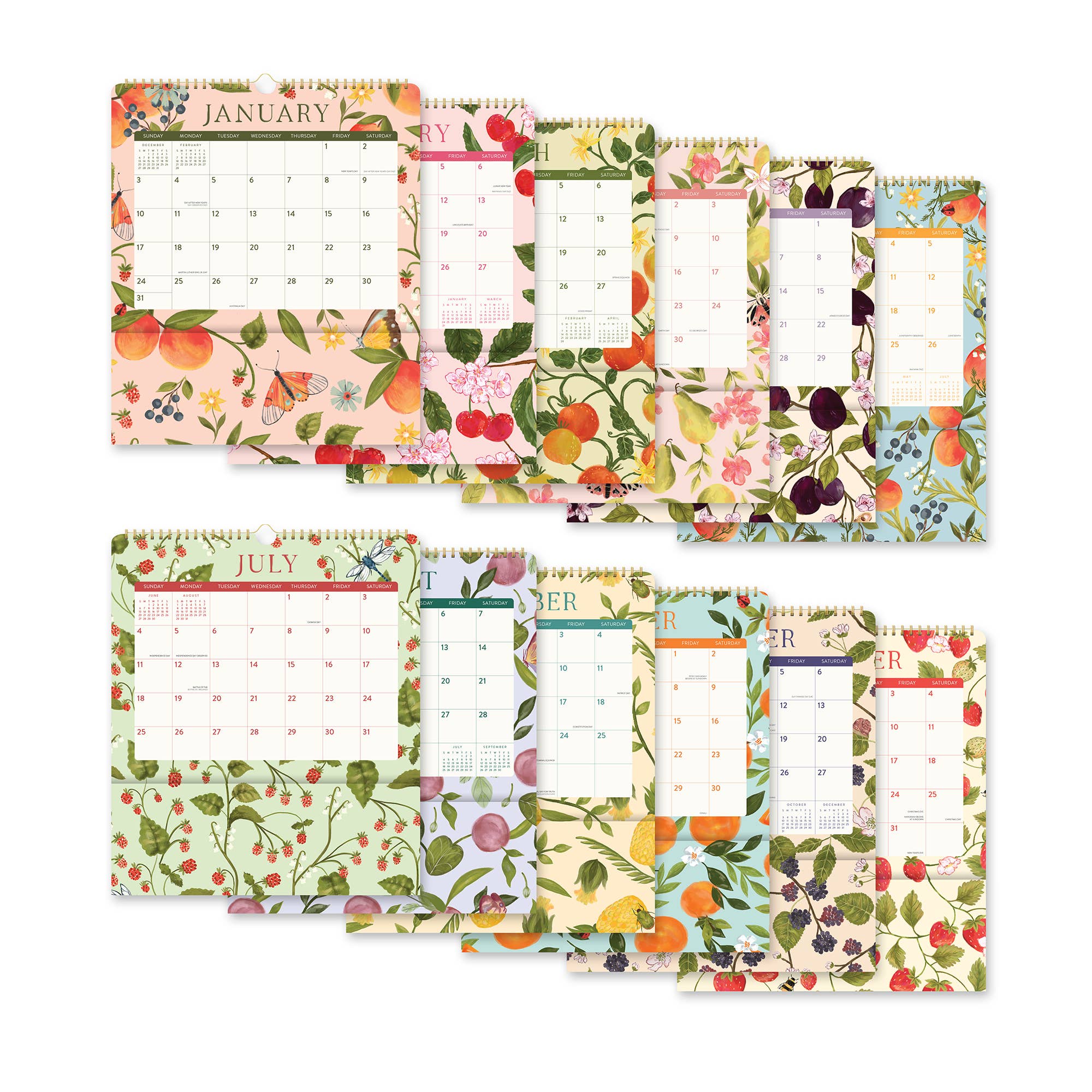 2027 Fruit & Flora Pockets Plus™ Wall Calendar