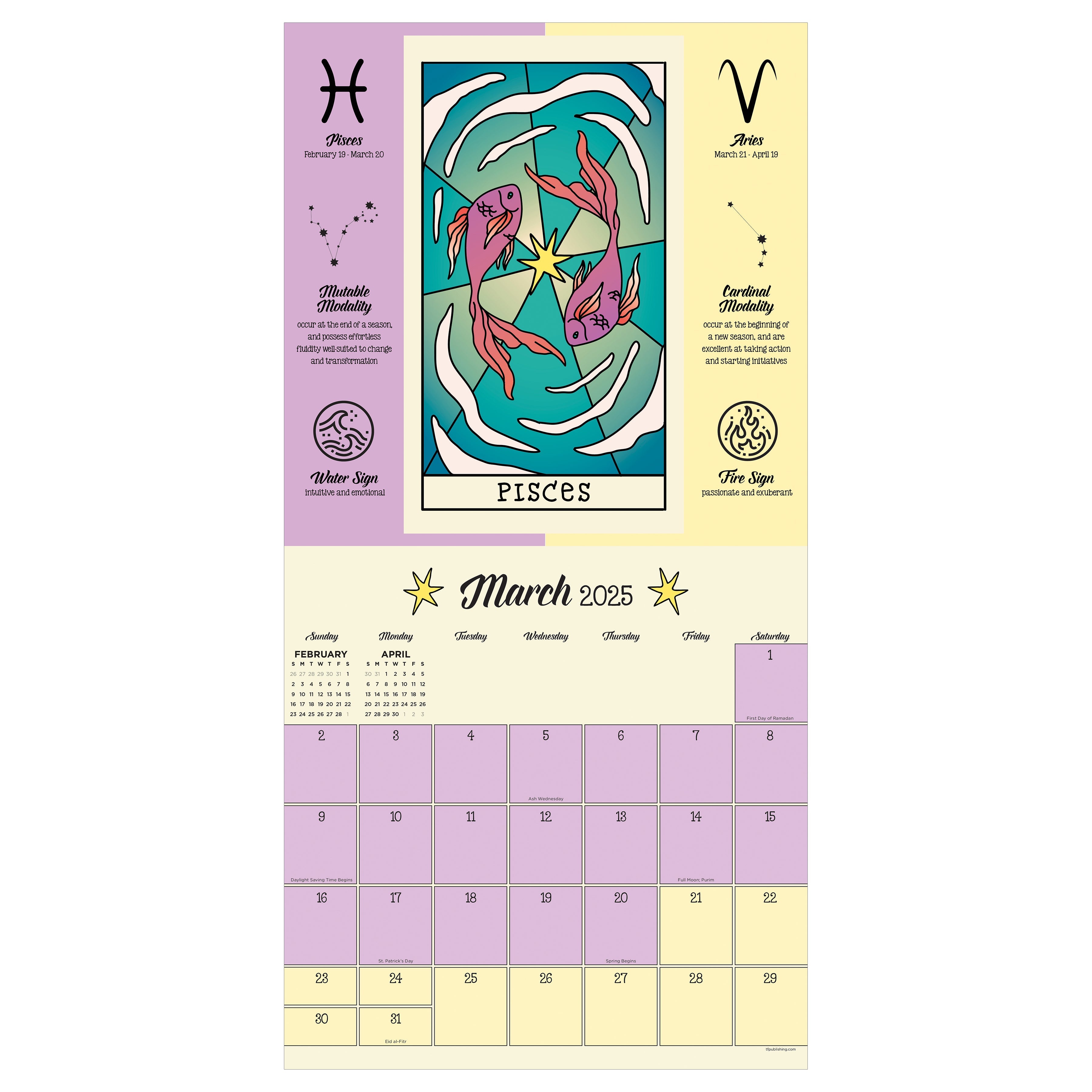 2025 Astrology - Square Wall Calendar