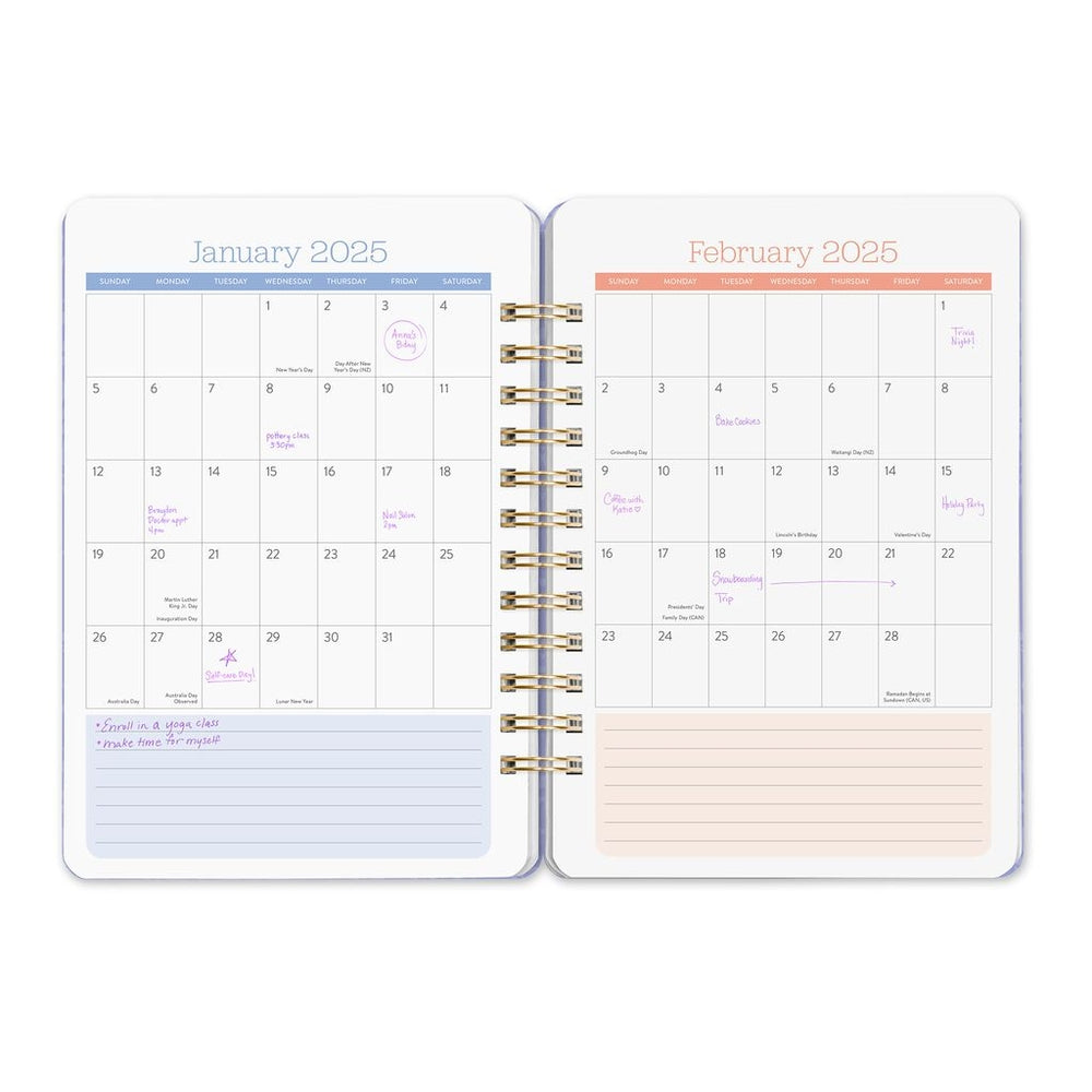 2025 Bella Flora - Do It All Weekly & Monthly Diary/Planner by Orange Circle Studio