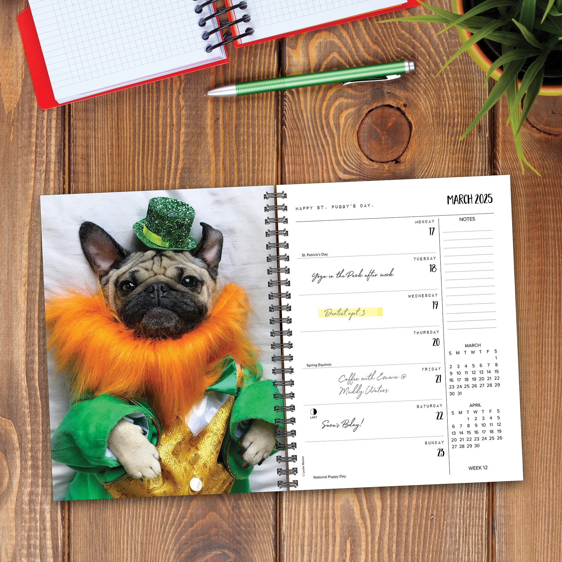 2025 Doug the Pug - Weekly Diary/Planner