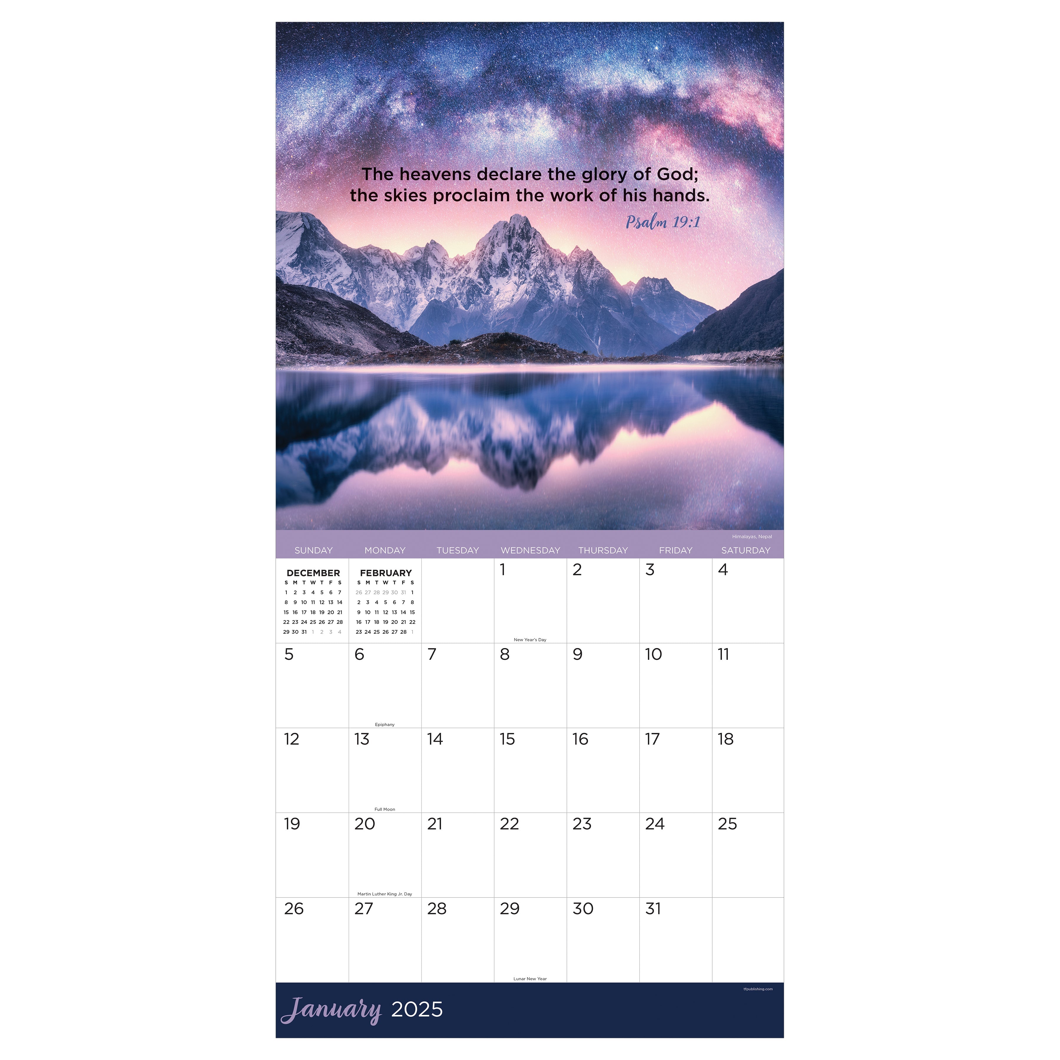 2025 Psalms - Square Wall Calendar