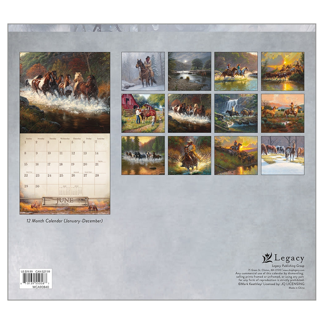 2025 Home On The Range - Legacy Deluxe Wall Calendar