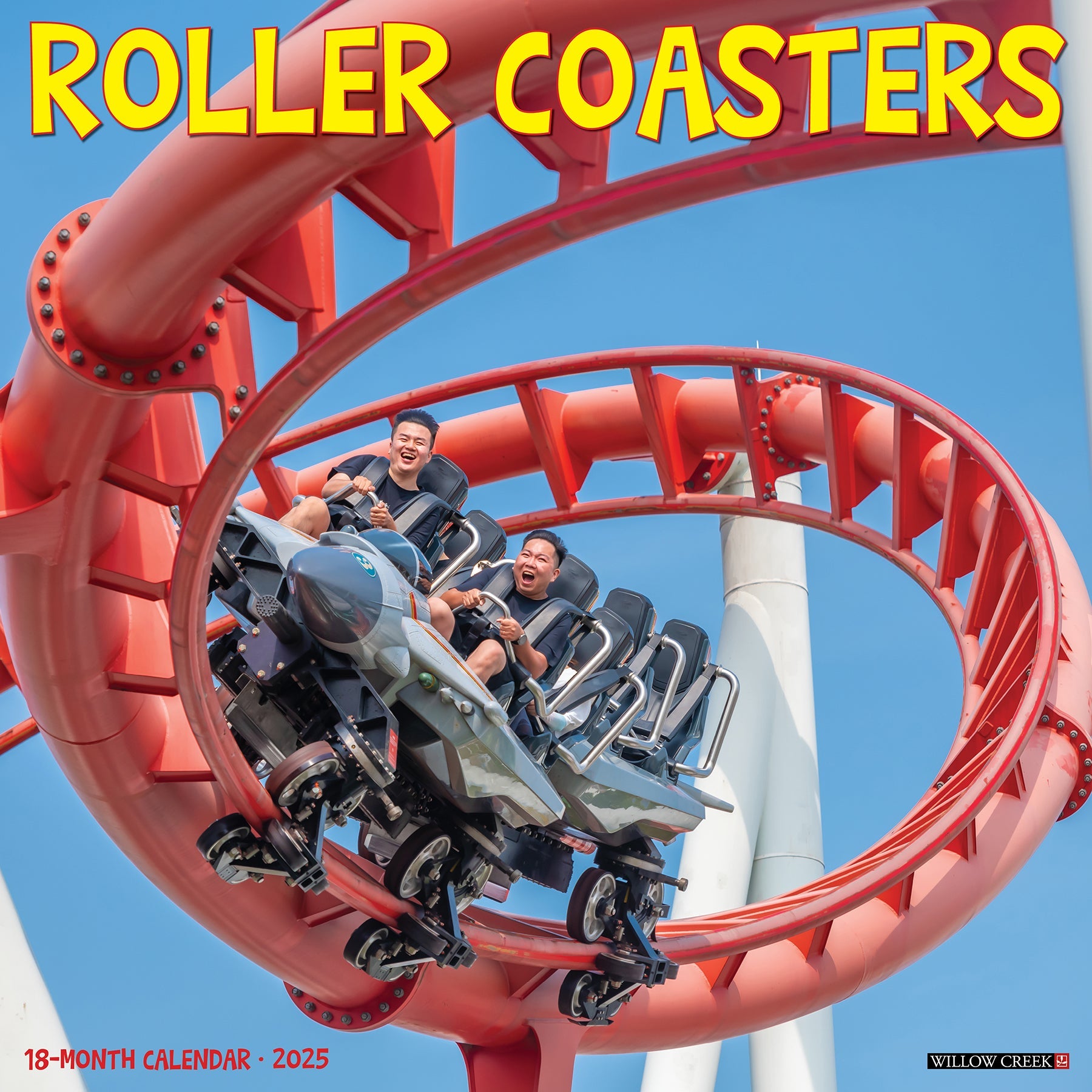 2025 Roller Coasters - Square Wall Calendar
