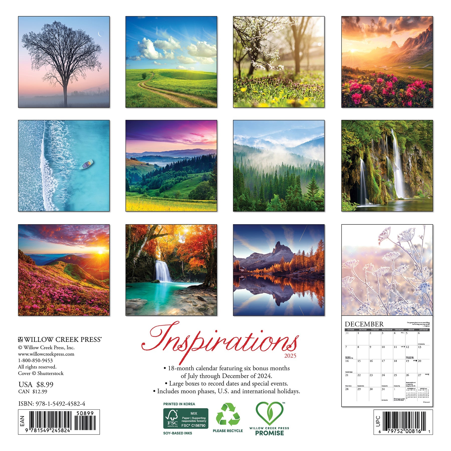 2025 Inspirations - Mini Wall Calendar