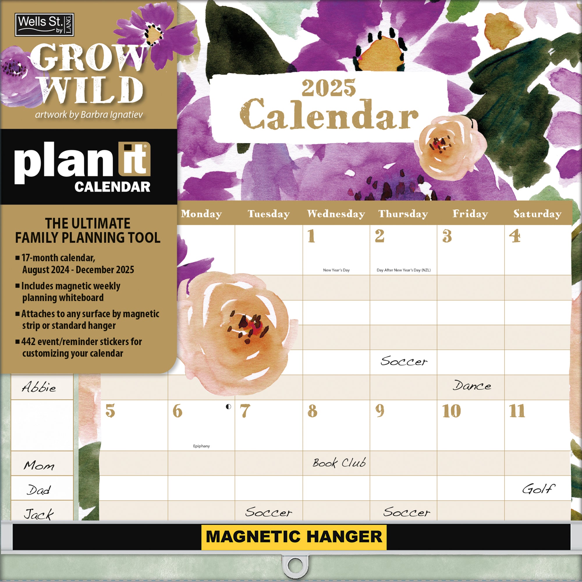 2025 Grow Wild - LANG Plant It Square Wall Calendar