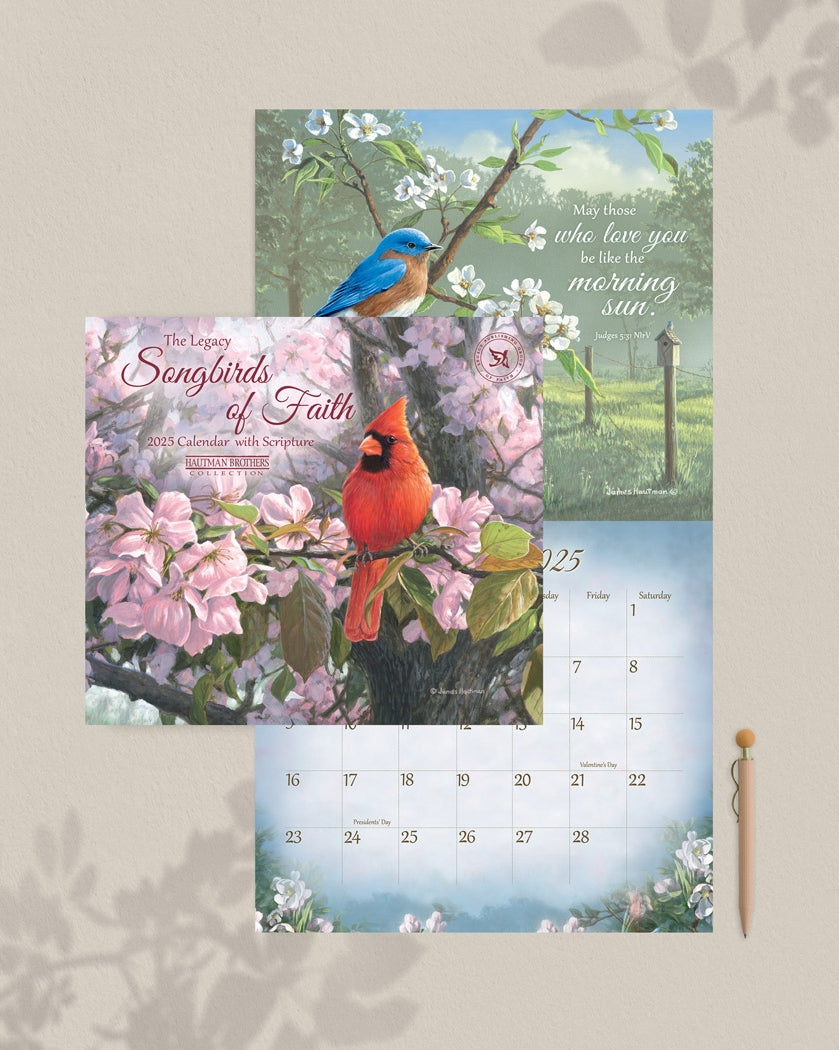 2025 Songbirds Of Faith - Legacy Deluxe Wall Calendar