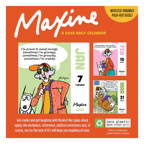 2025 Maxine - Daily Boxed Page-A-Day Calendar