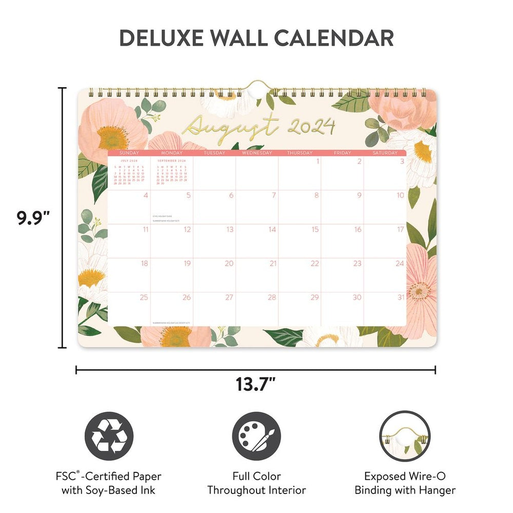 2025 Bella Flora - Deluxe Wall Calendar by Orange Circle Studio