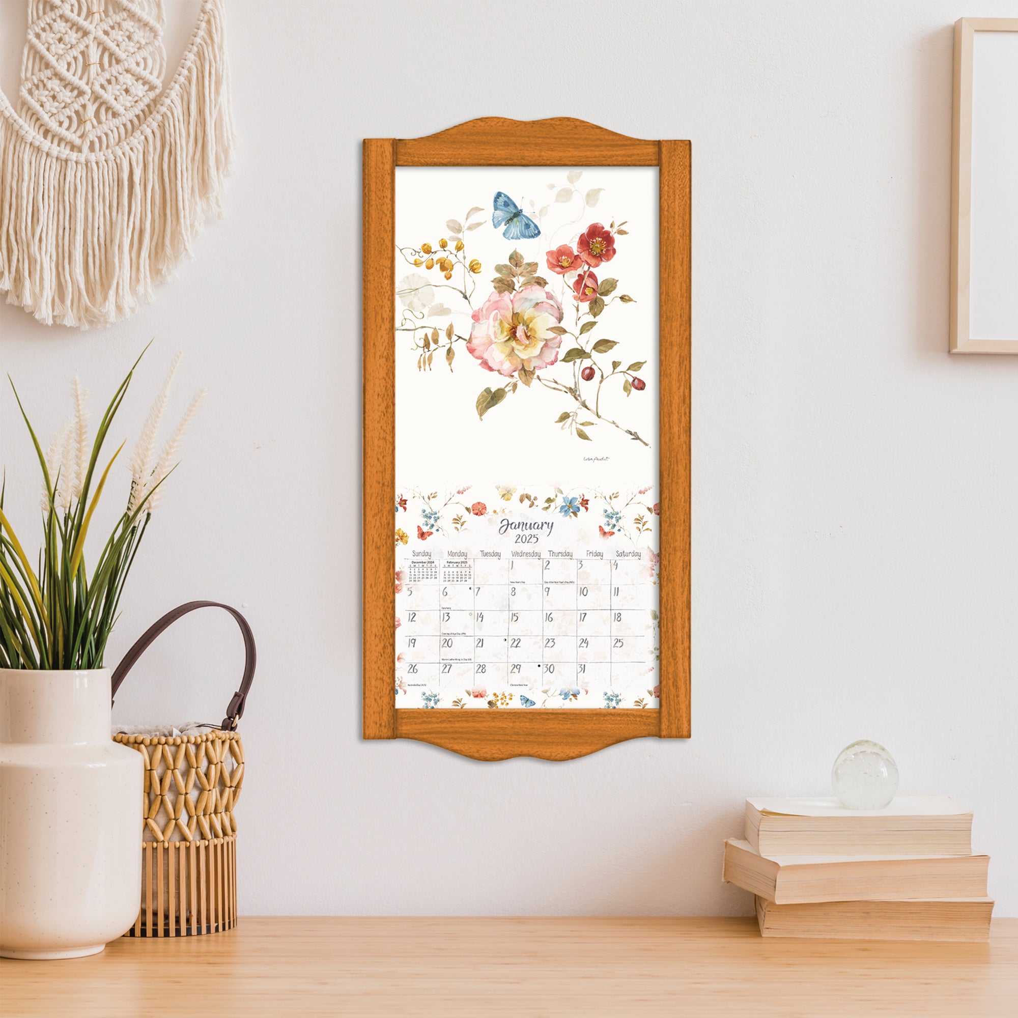 2025 Watercolor Seasons - LANG Slim Wall Calendar