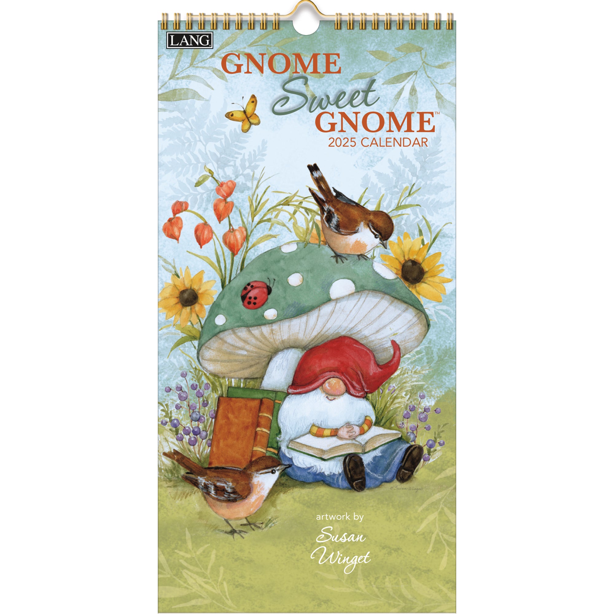 2025 Gnome Sweet Gnome - LANG Slim Wall Calendar