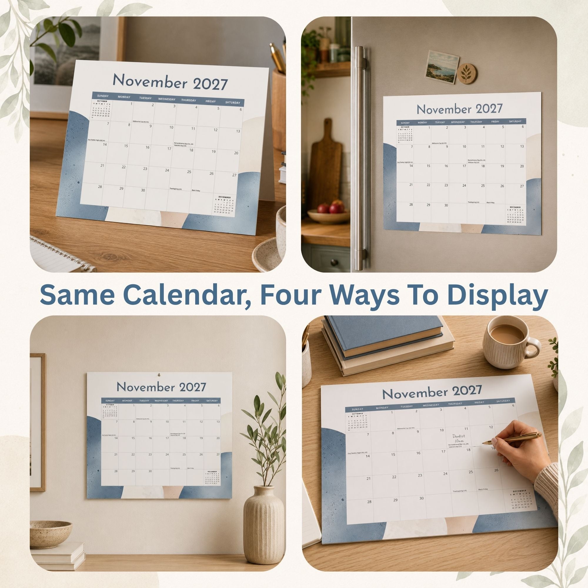 2027 Form & Flow - Versatile 4-in-1 Deluxe Calendaer