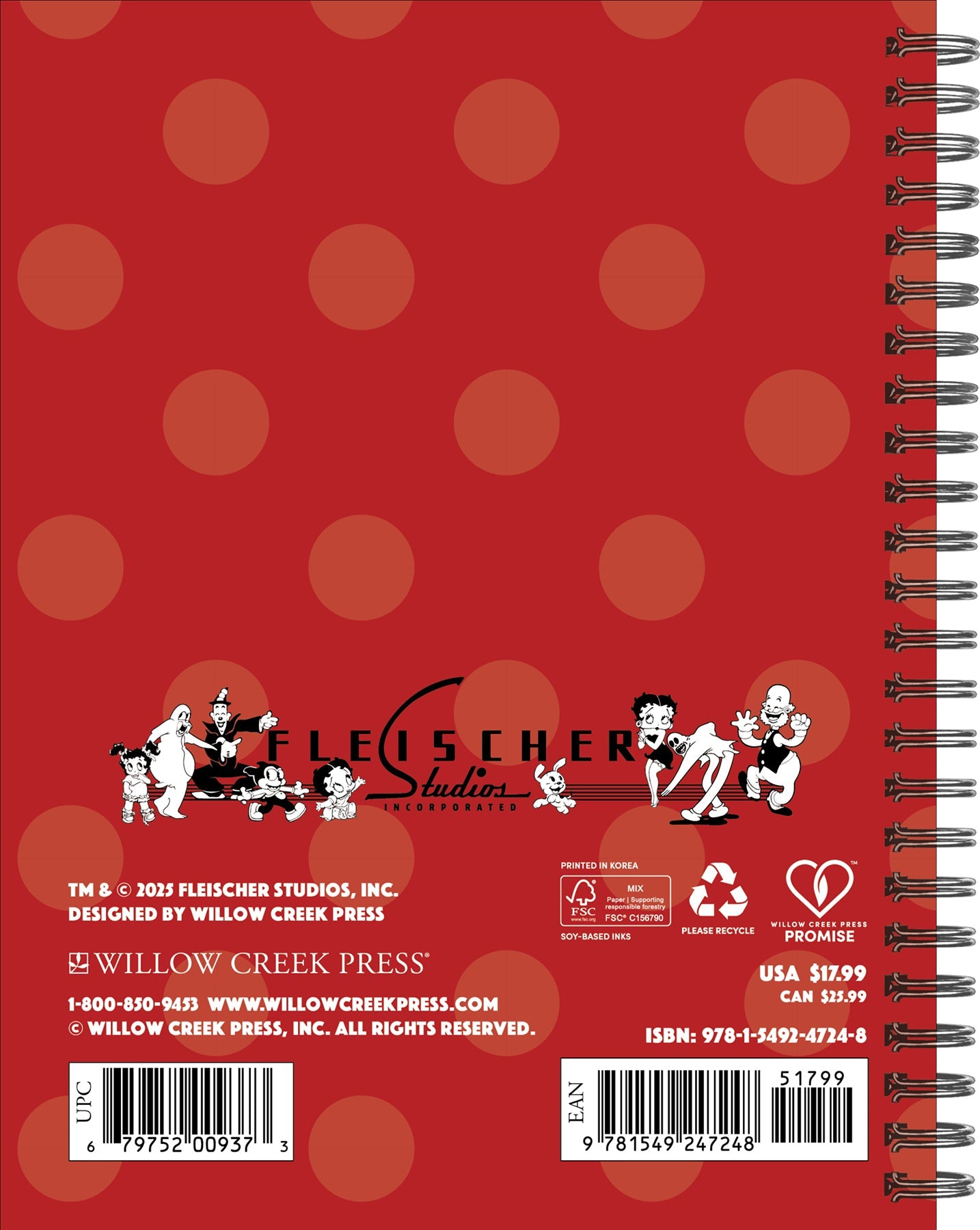 2025 Betty Boop - Weekly Diary/Planner