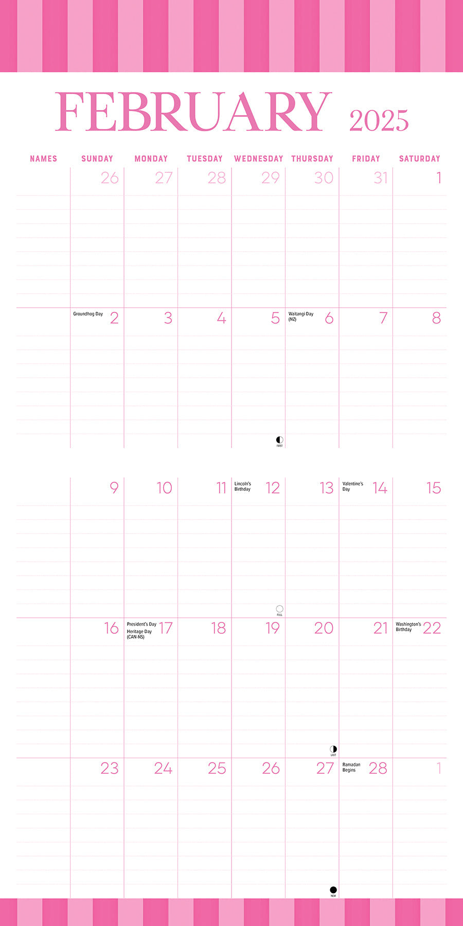 2025 Mom's Planner Calendar - Square Wall Calendar