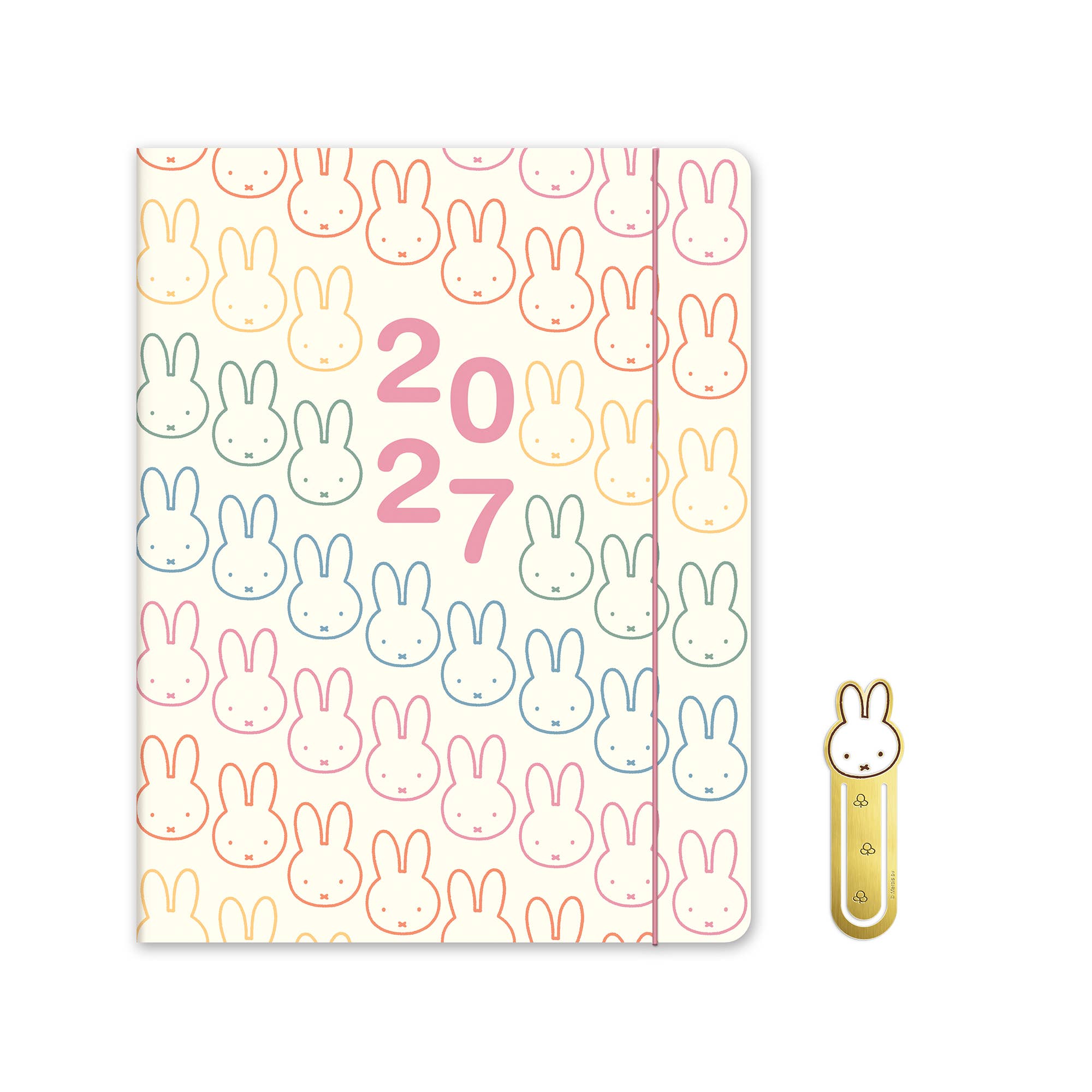2027 Miffy A Year in Color Just Right Monthly Planner with Enamel Charm Bookmark