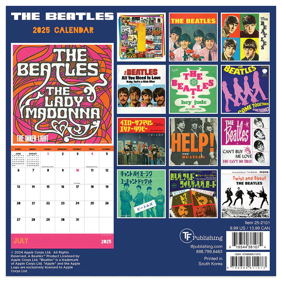 2025 The Beatles - Mini Wall Calendar